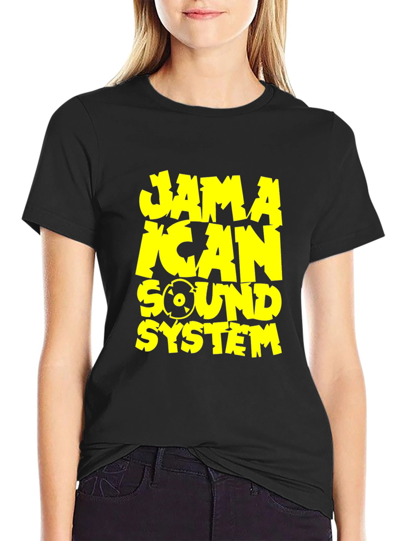 Jamaican Sound System Graphic Tee - Black