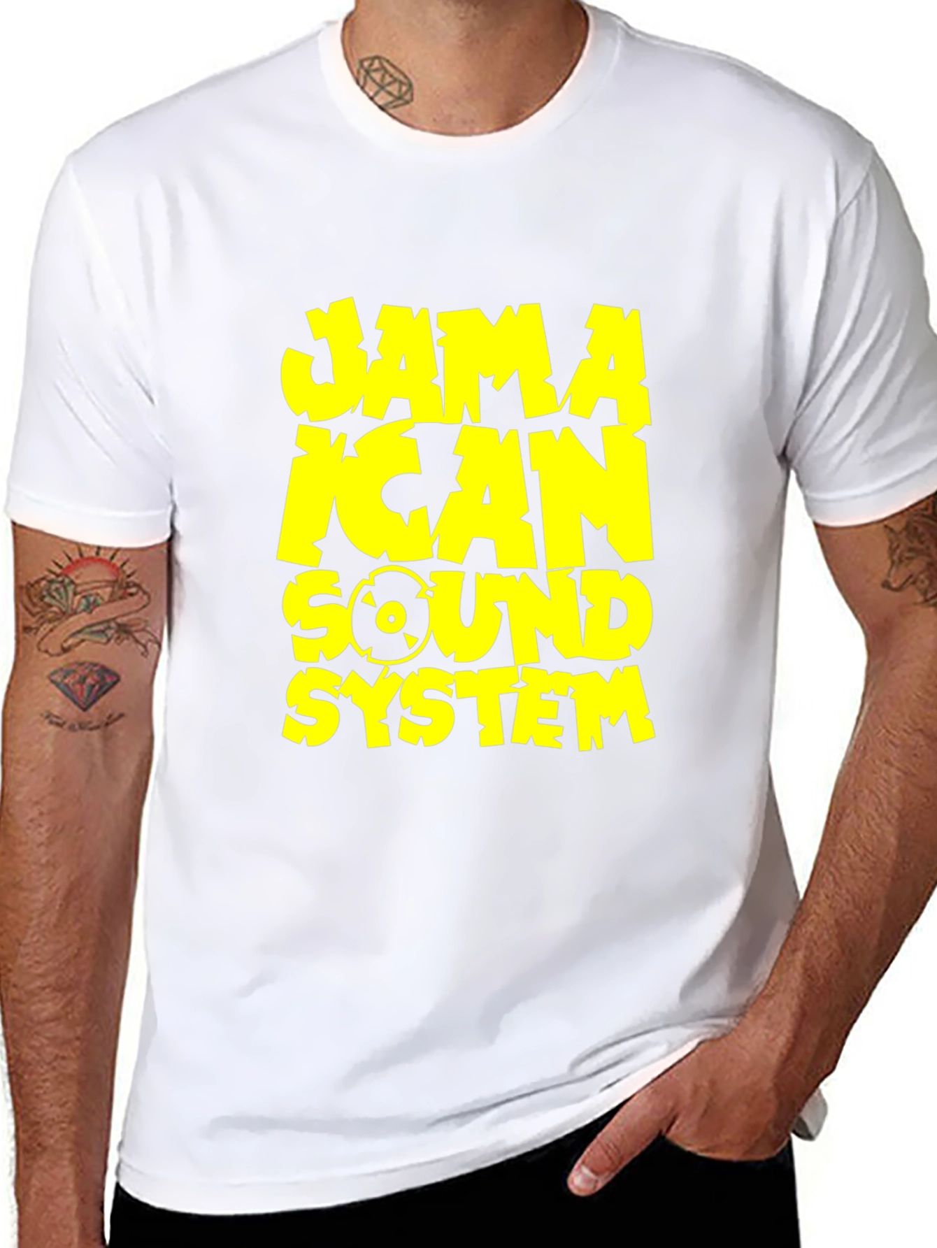 Jamaican Sound System Graphic Tee - Black