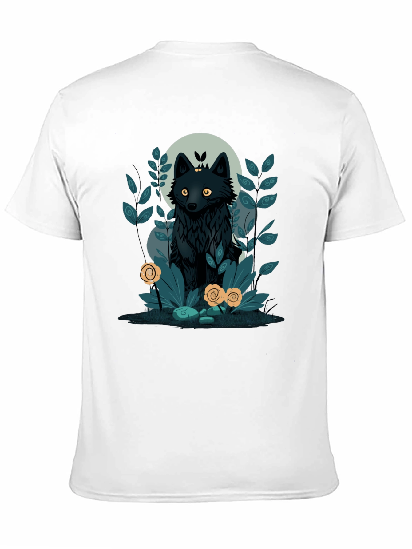 Mystic Wolf Graphic Tee - Unique Design