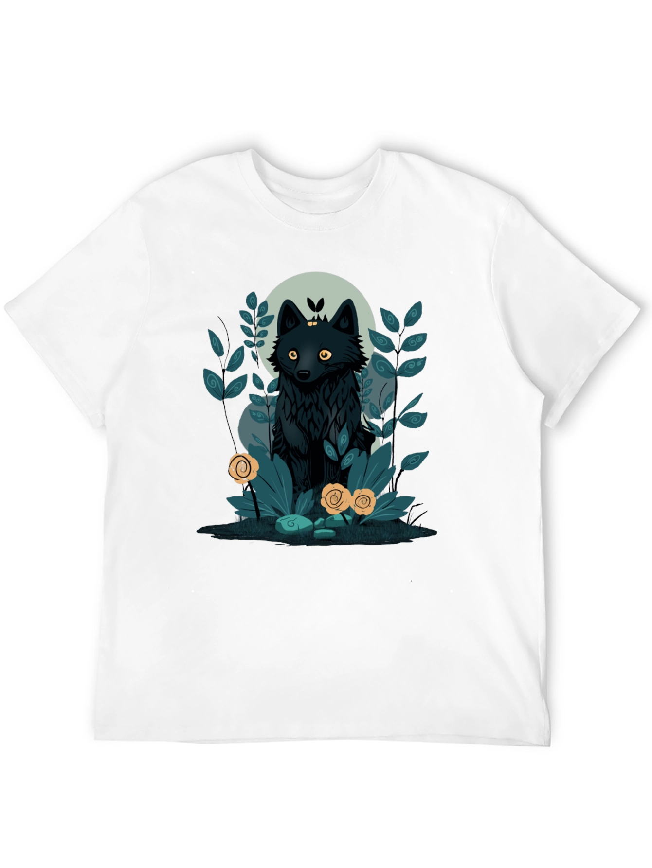 Mystic Wolf Graphic Tee - Unique Design
