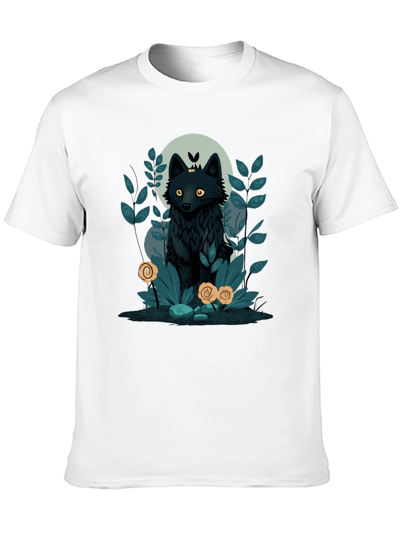Mystic Wolf Graphic Tee - Unique Design