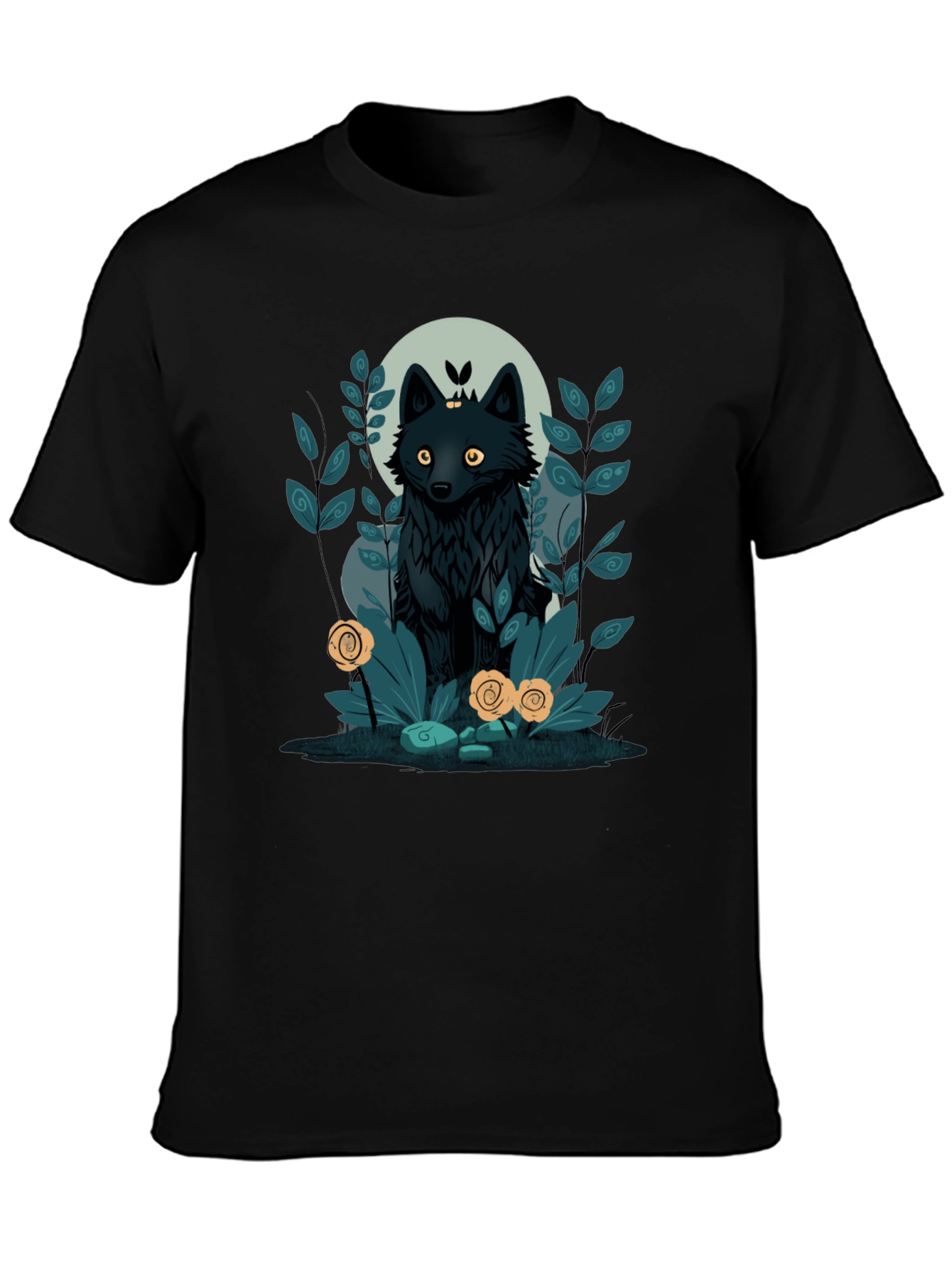Mystic Wolf Graphic Tee - Unique Design