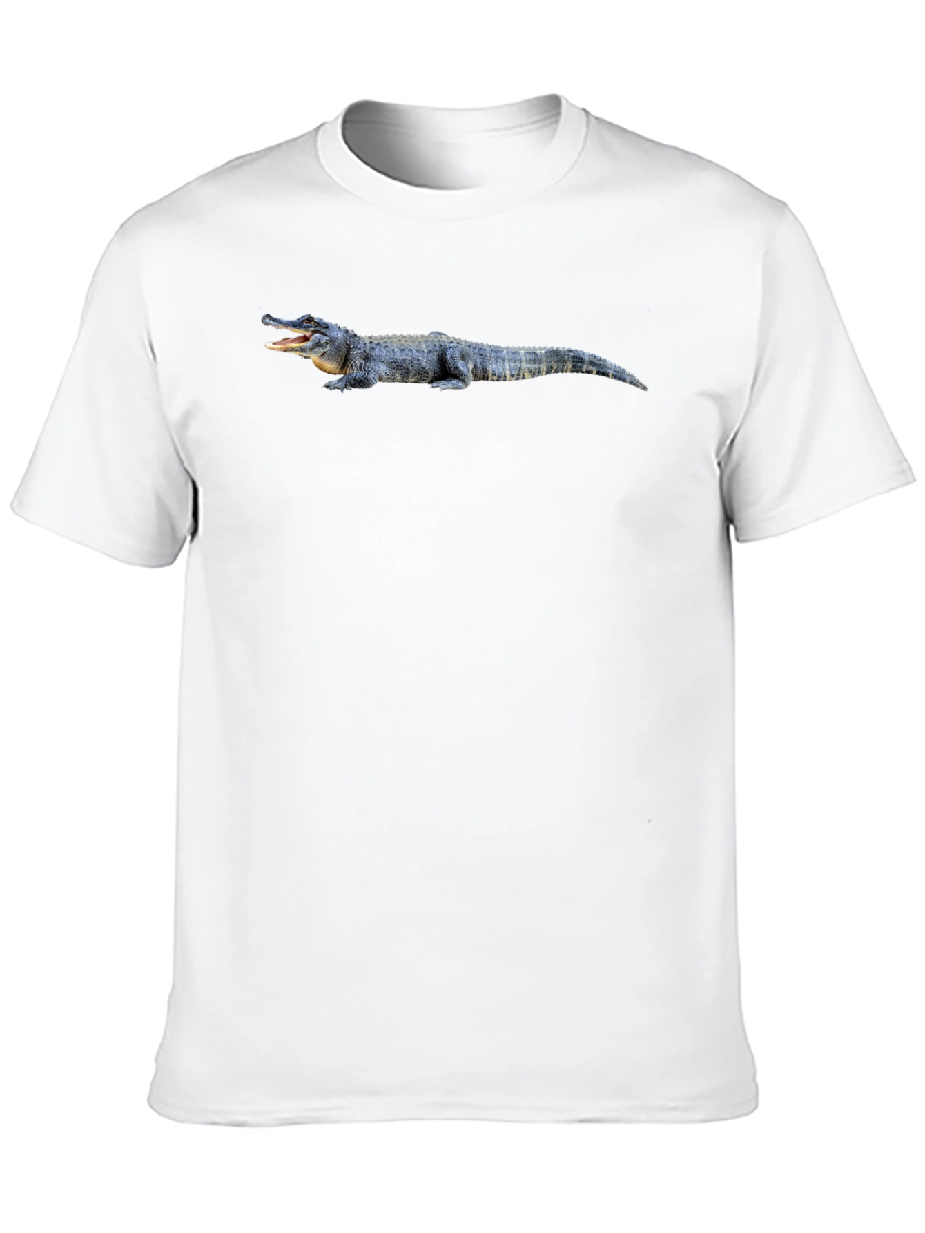 Alligator Graphic Tee - Black Cotton T-Shirt