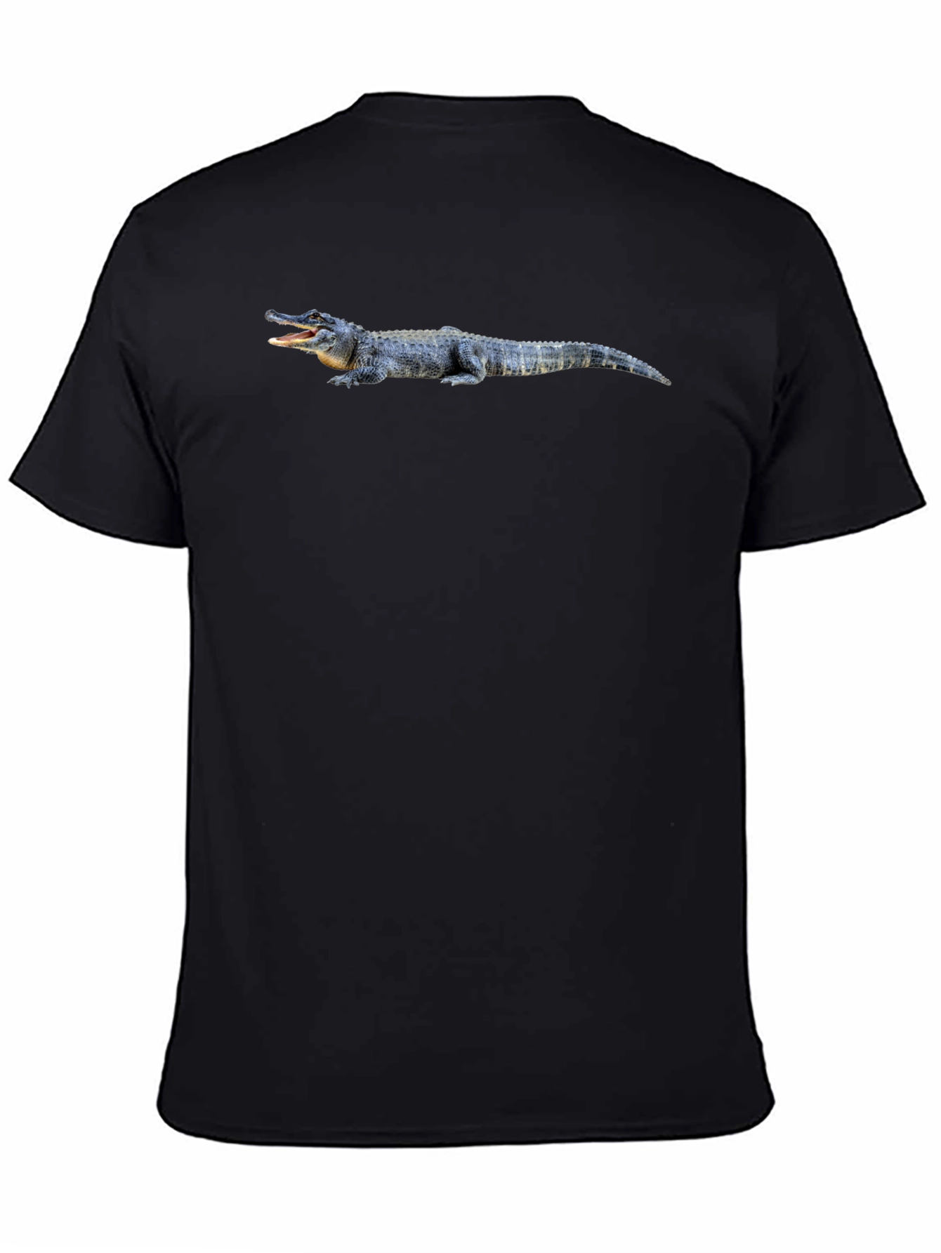 Alligator Graphic Tee - Black Cotton T-Shirt
