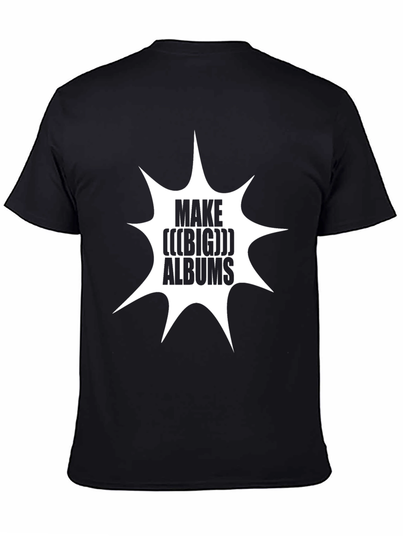 Make (((BIG))) Albums Black Graphic T-Shirt