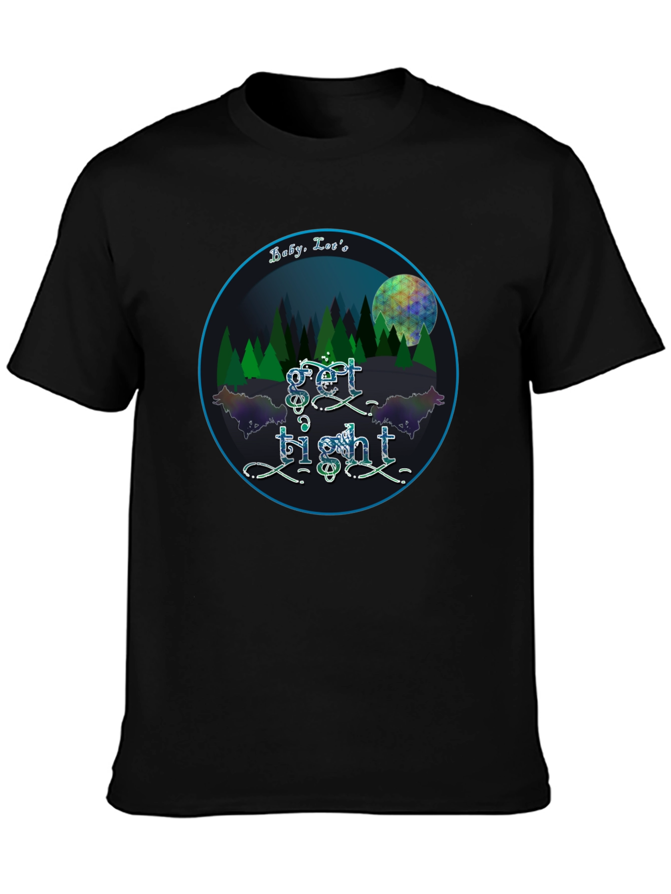 Get Tight Graphic Tee - Unisex Black T-Shirt