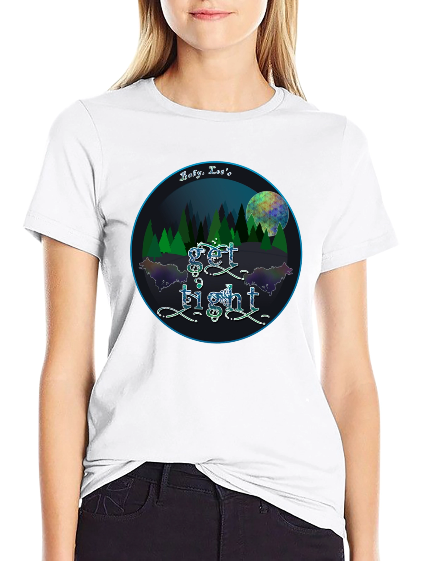 Get Tight Graphic Tee - Unisex Black T-Shirt