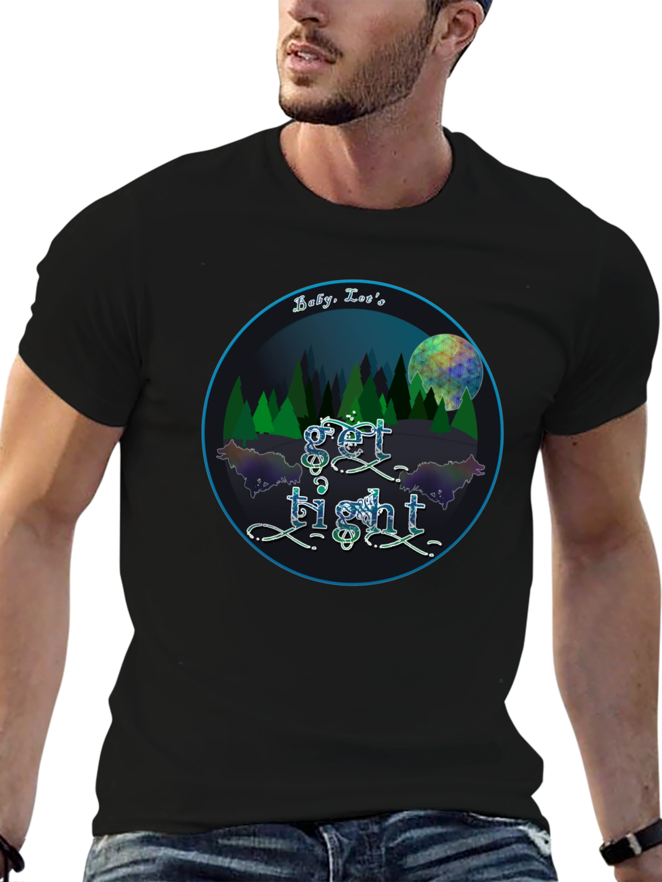 Get Tight Graphic Tee - Unisex Black T-Shirt