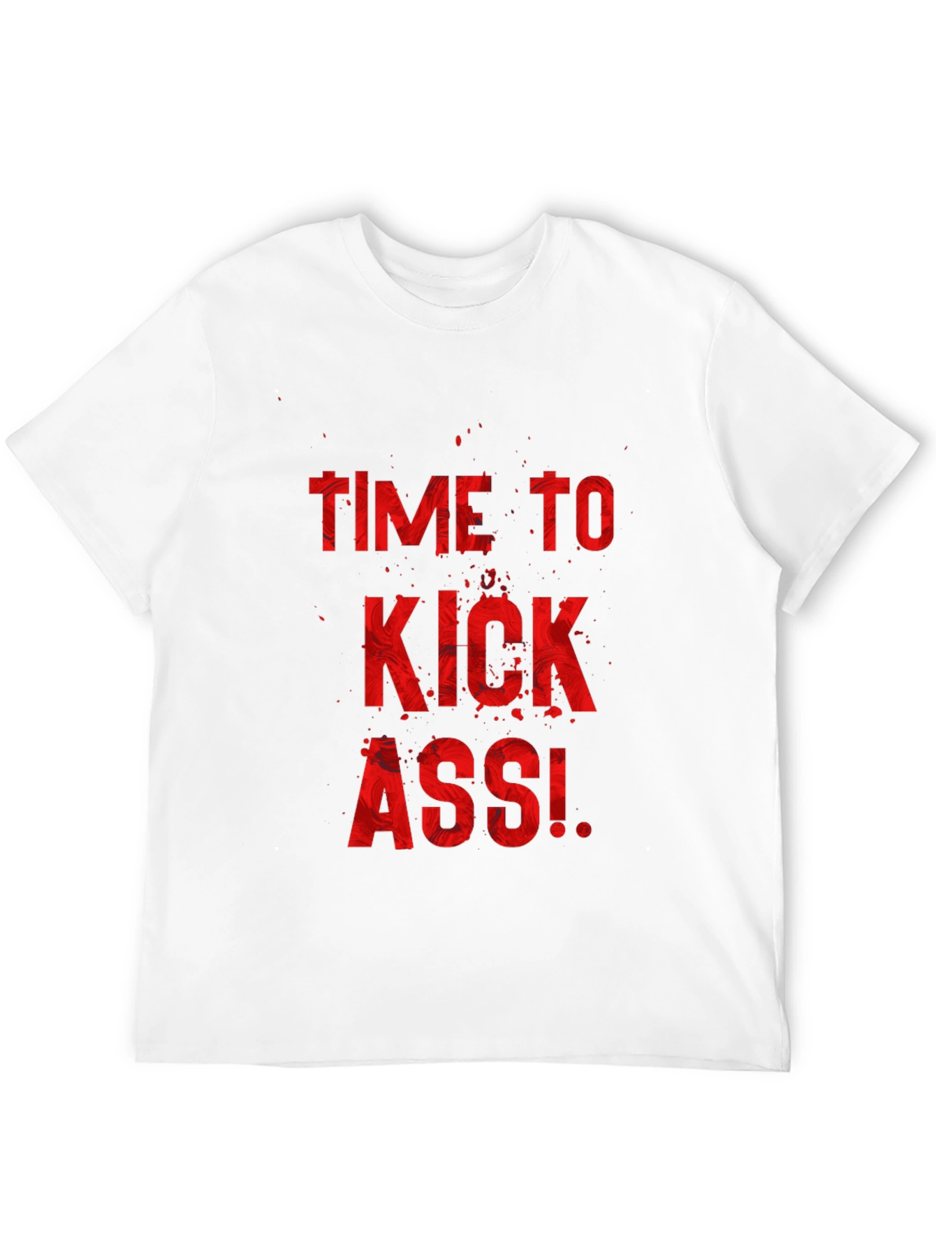 Time to Kick Ass Black Graphic Tee