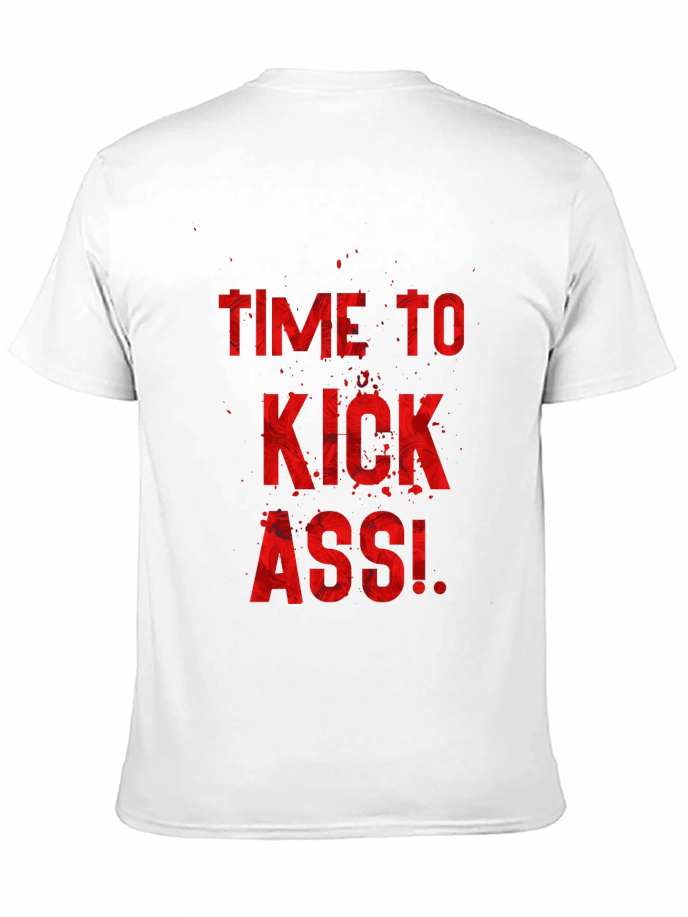 Time to Kick Ass Black Graphic Tee