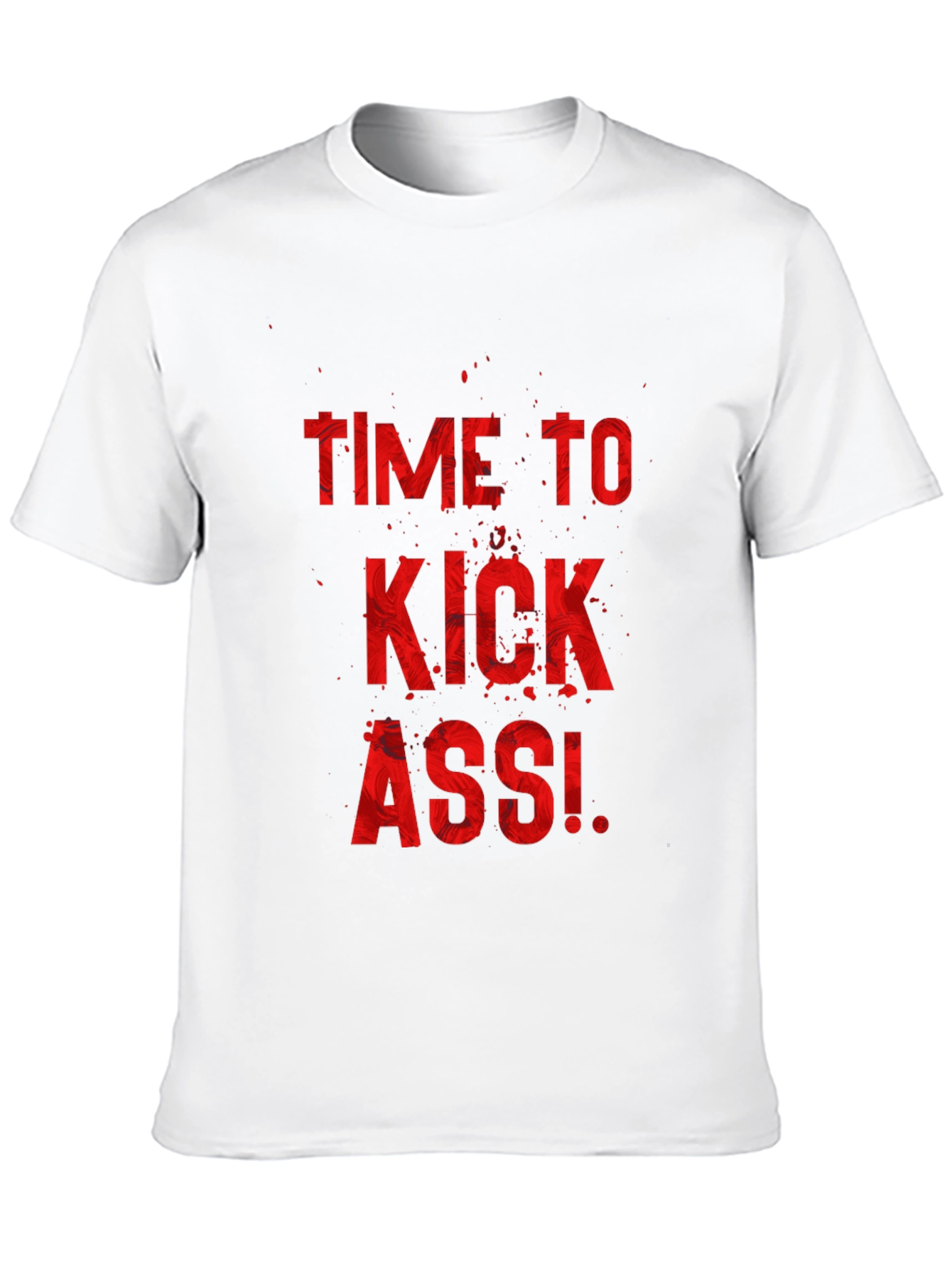 Time to Kick Ass Black Graphic Tee