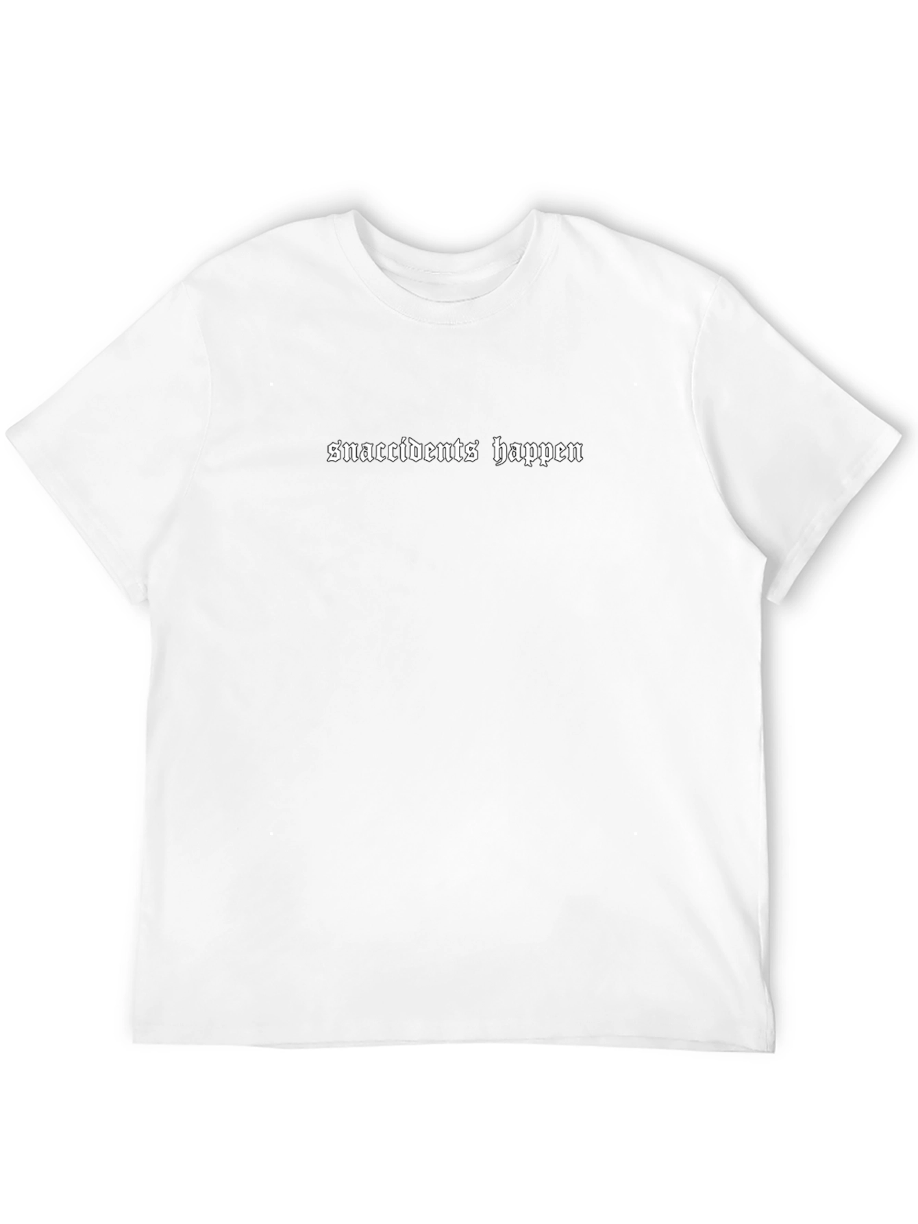 Snaccidents Happen Black Graphic Tee