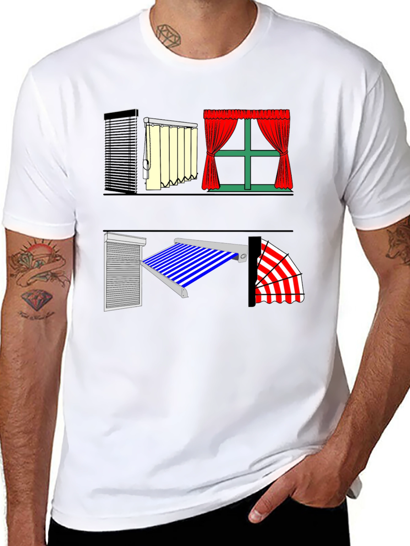 Novelty Windows T-Shirt Unique Design