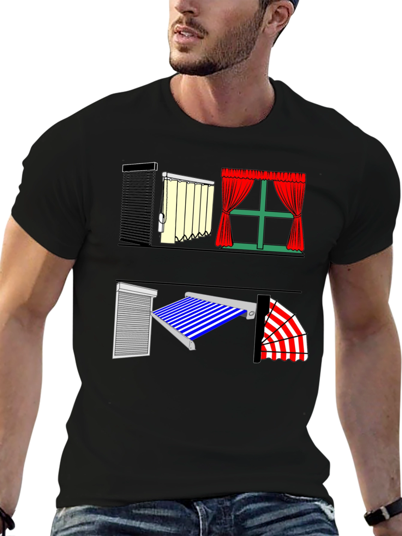Novelty Windows T-Shirt Unique Design