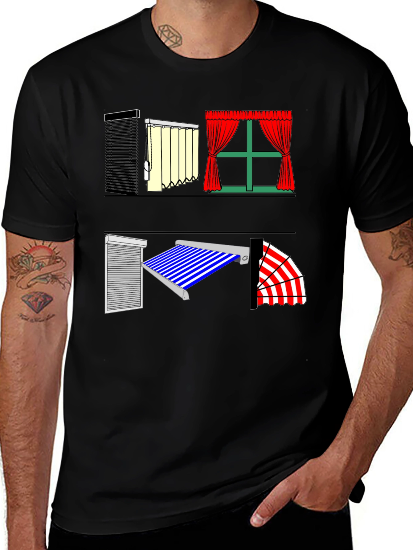 Novelty Windows T-Shirt Unique Design