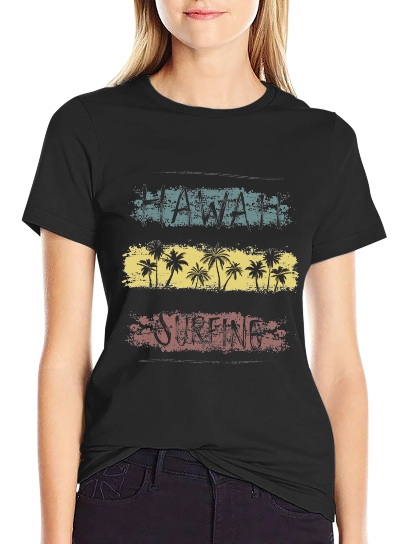 Hawaii Surfing Retro T-Shirt