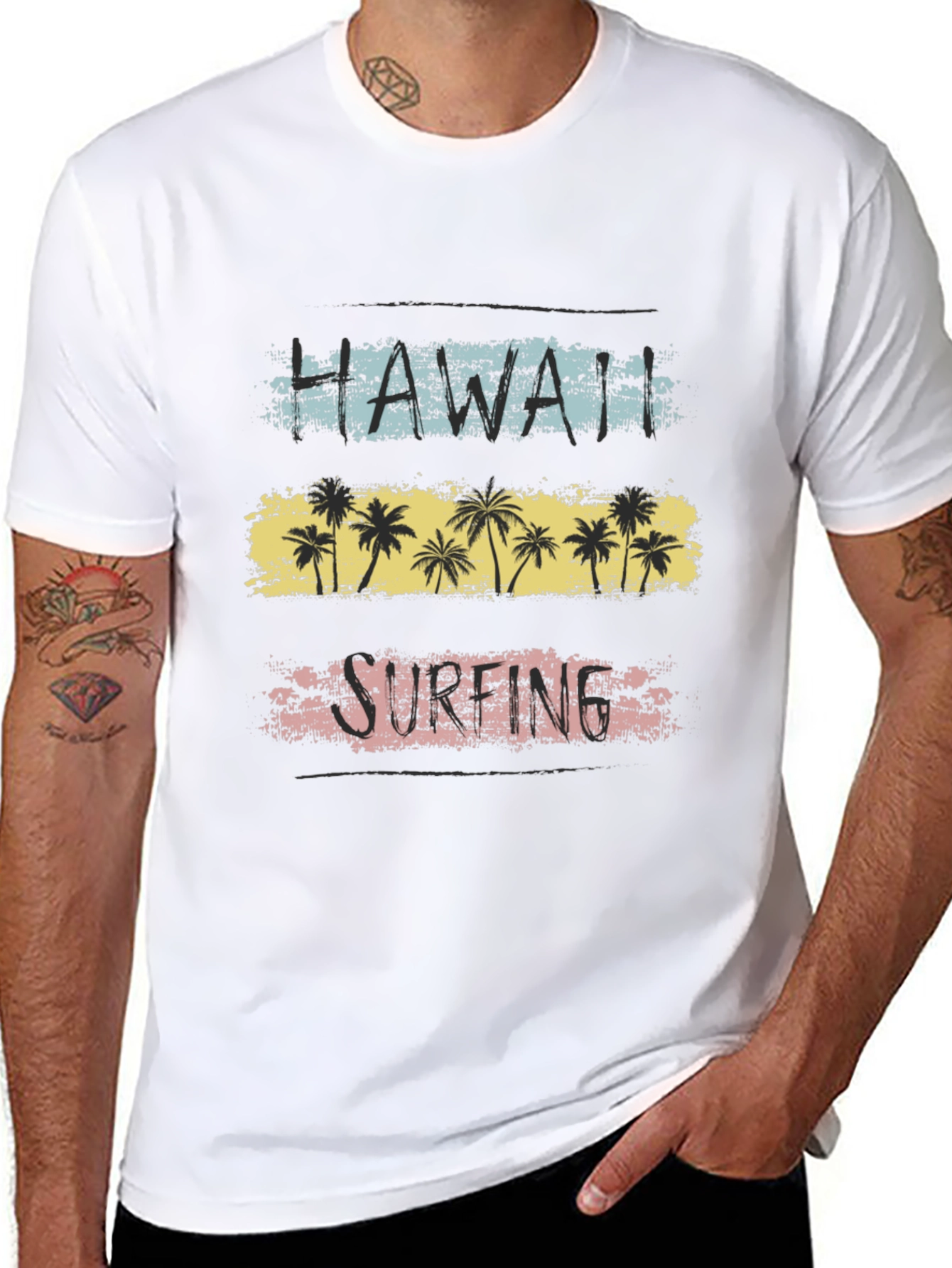 Hawaii Surfing Retro T-Shirt