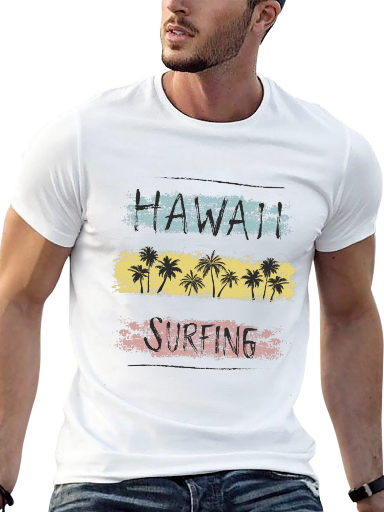 Hawaii Surfing Retro T-Shirt