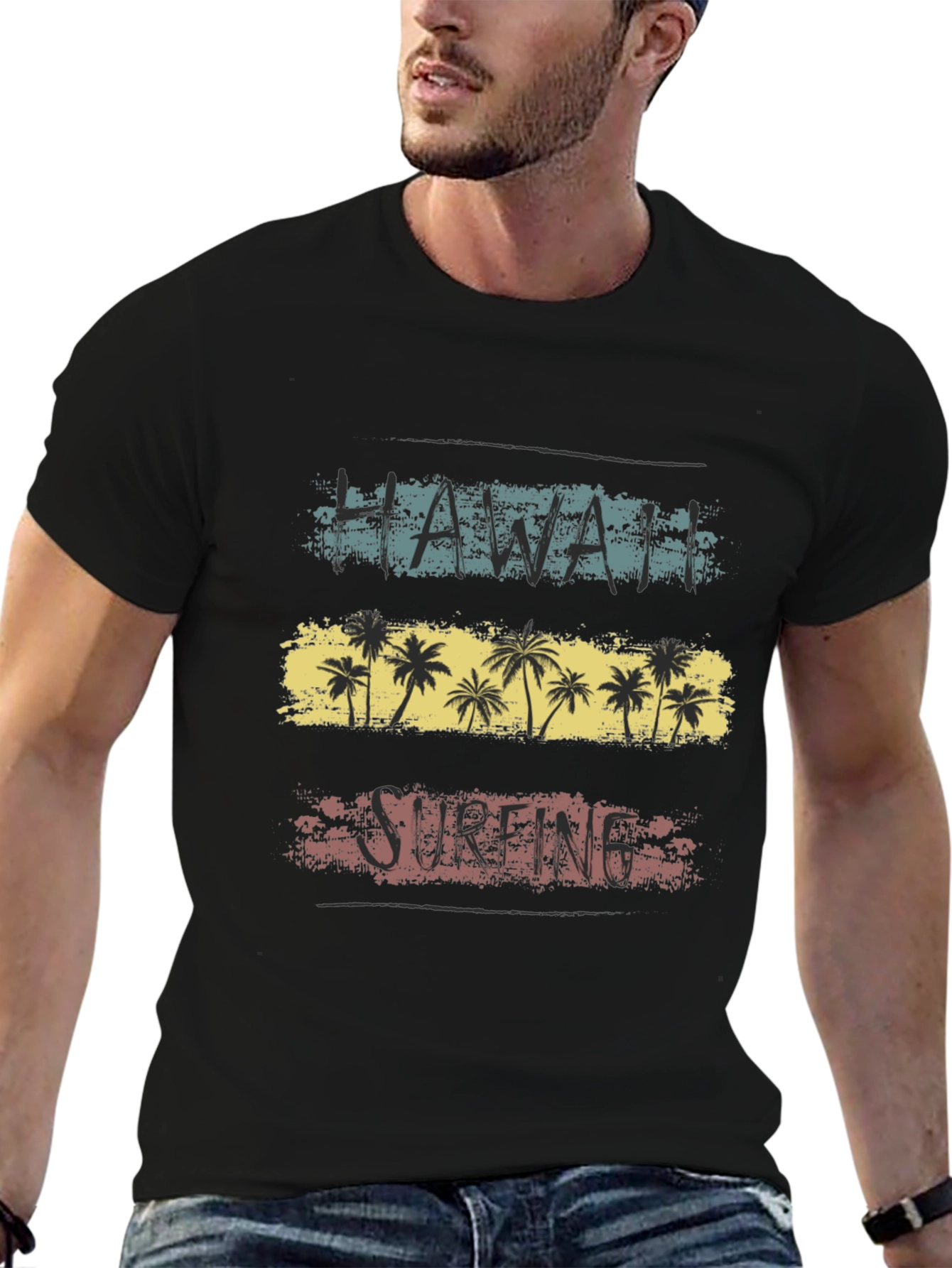 Hawaii Surfing Retro T-Shirt