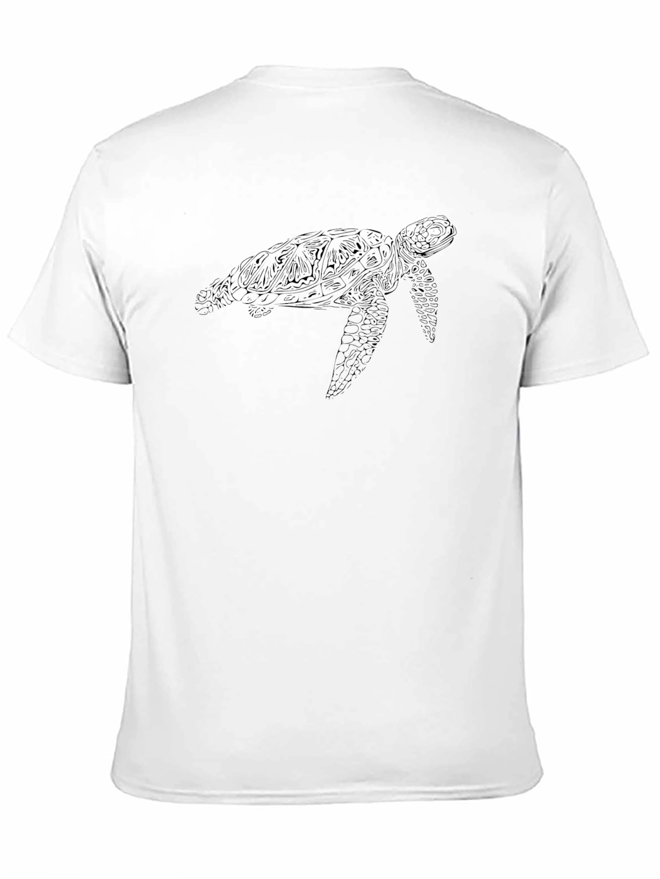 Sea Turtle Graphic Tee - Black Comfort Fit