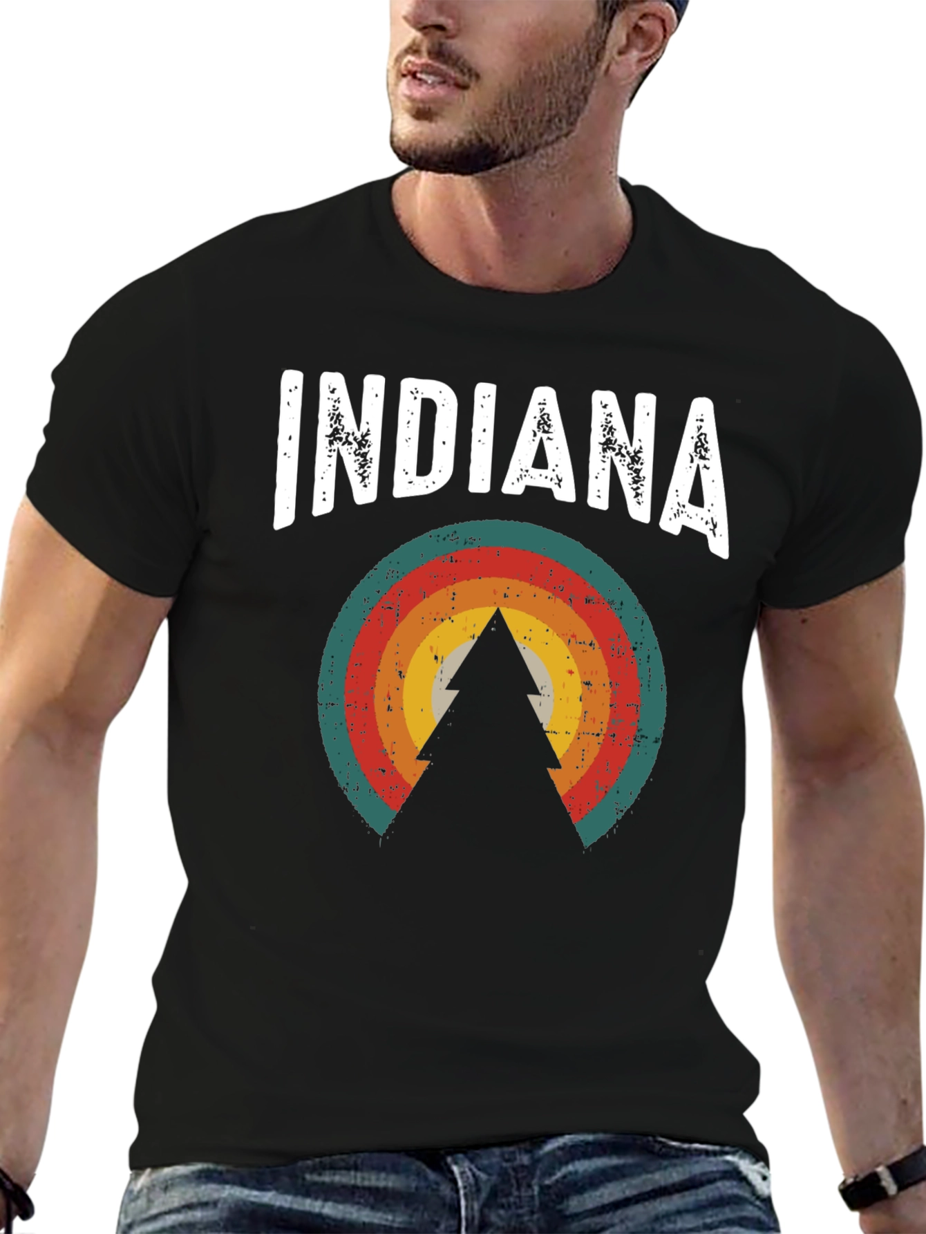 Indiana Graphic Tee - Retro State Pride T-Shirt