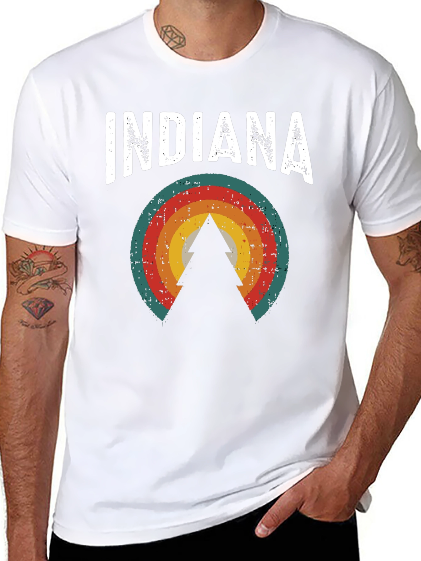 Indiana Graphic Tee - Retro State Pride T-Shirt