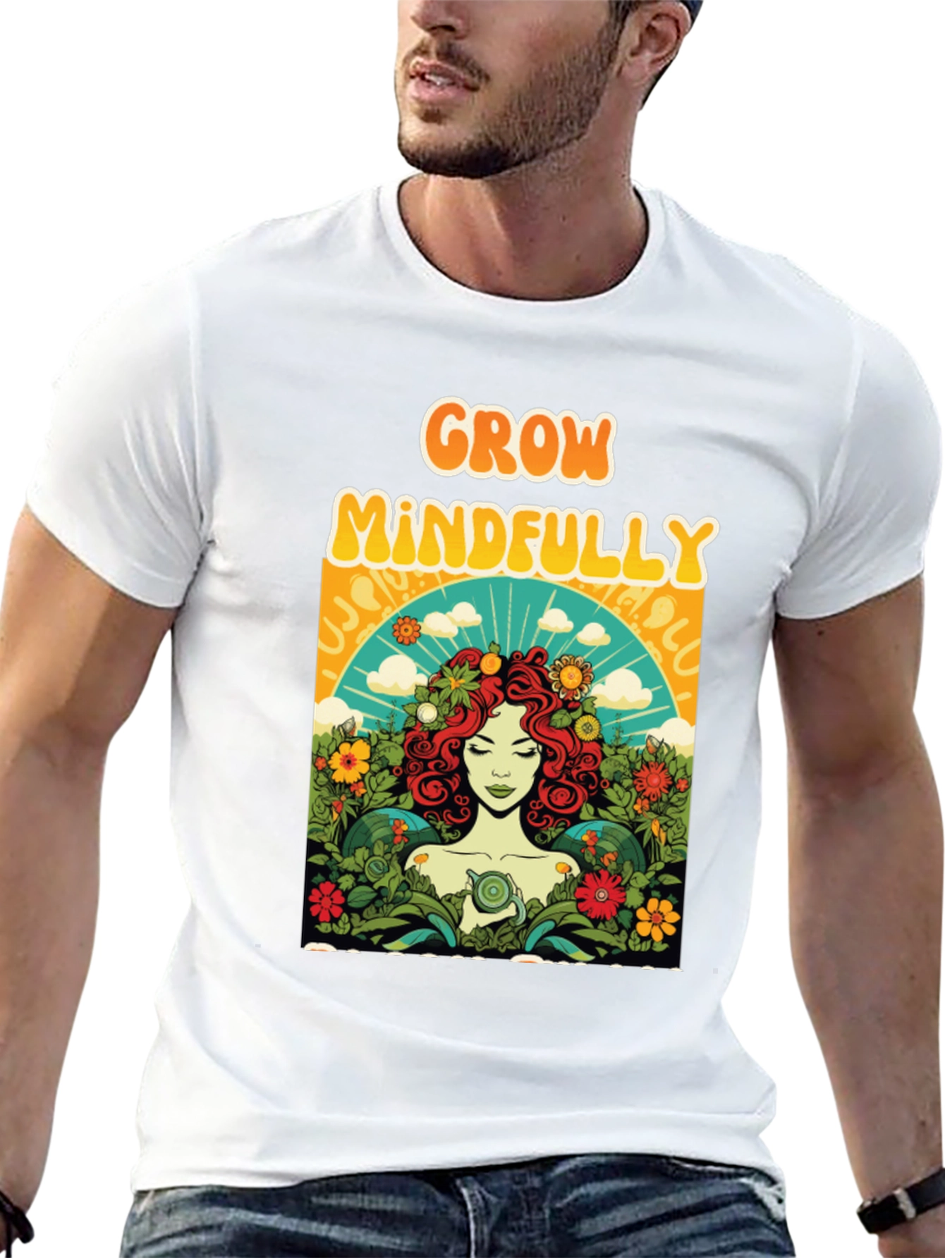 Grow Mindfully Graphic T-Shirt