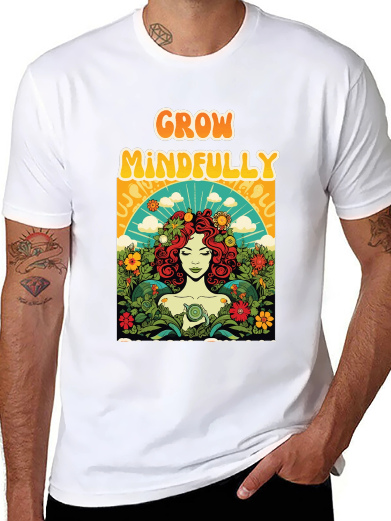 Grow Mindfully Graphic T-Shirt
