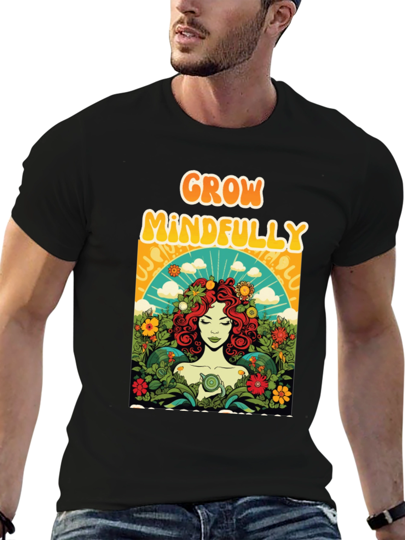 Grow Mindfully Graphic T-Shirt