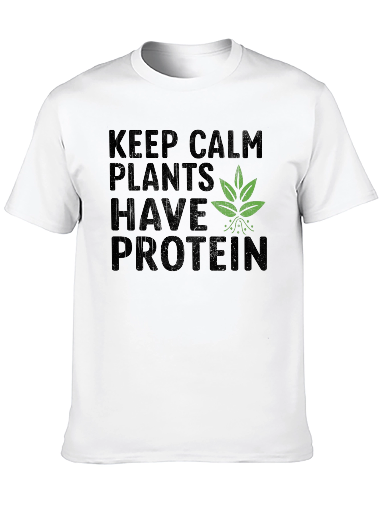 Vegan Protein T-Shirt - Keep Calm Plants Have Protein