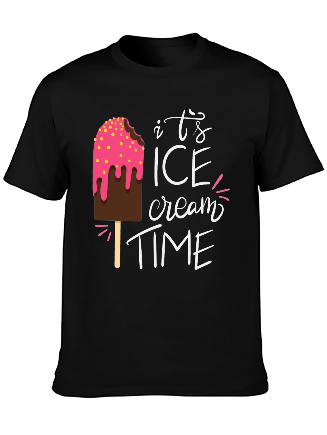 Its Ice Cream Time Graphic T-Shirt