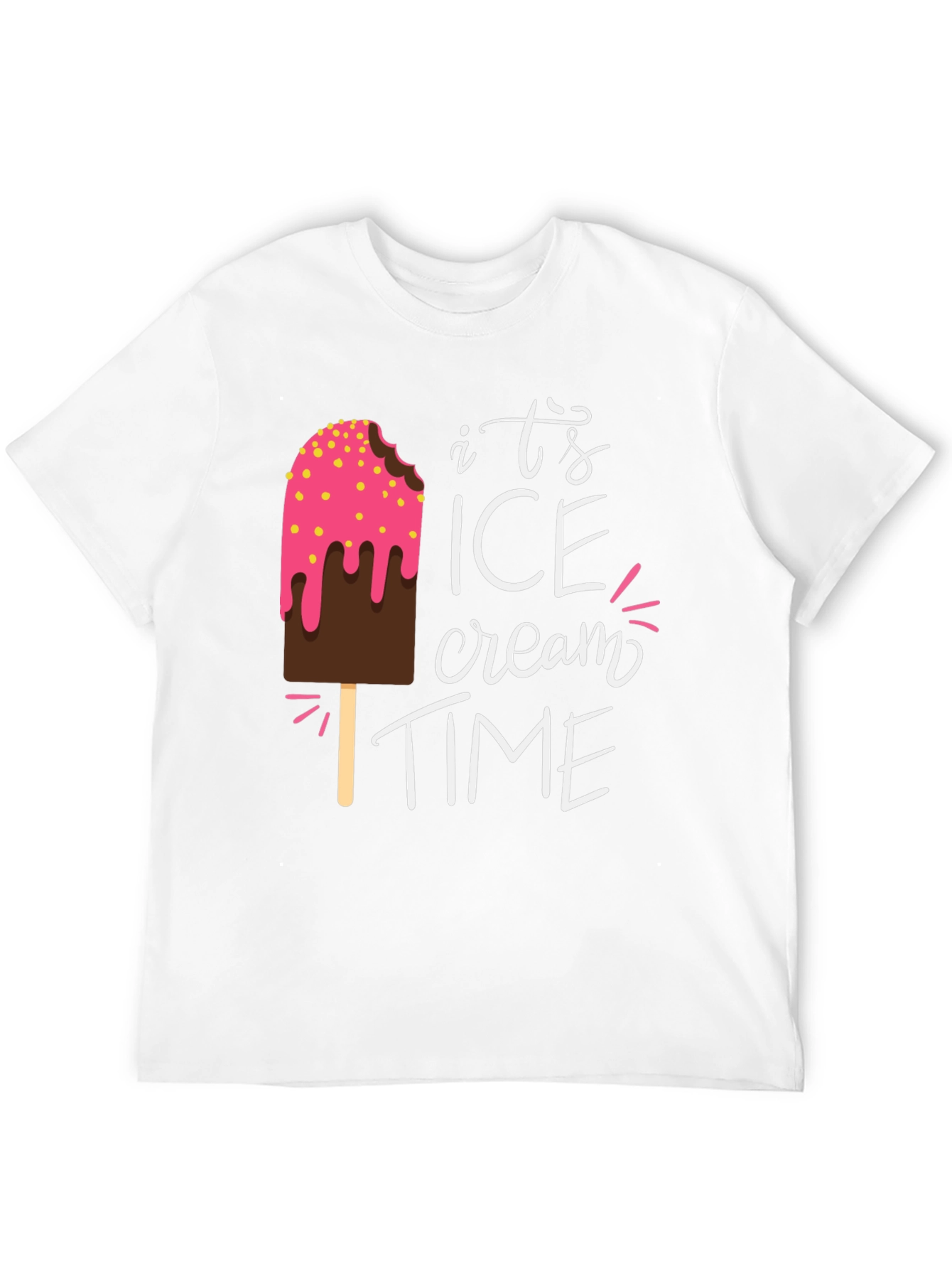 Its Ice Cream Time Graphic T-Shirt