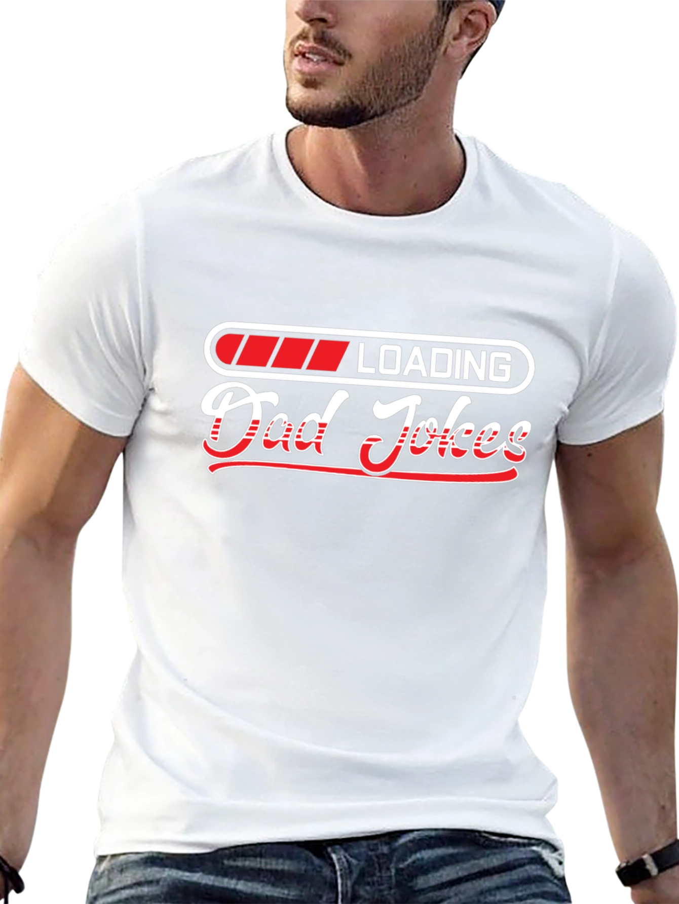 Dad Jokes Loading T-Shirt - Funny Fathers Day Tee