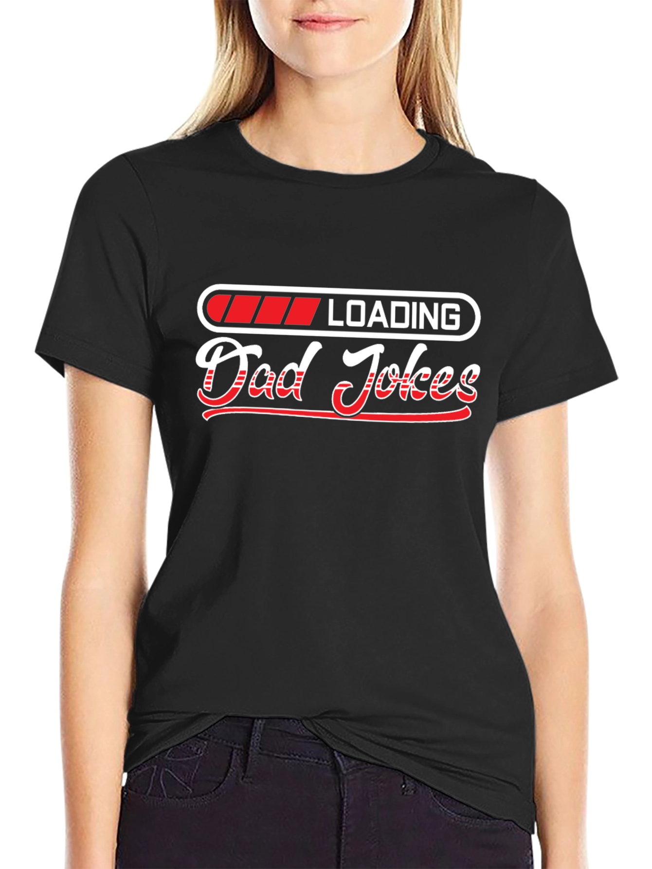 Dad Jokes Loading T-Shirt - Funny Fathers Day Tee