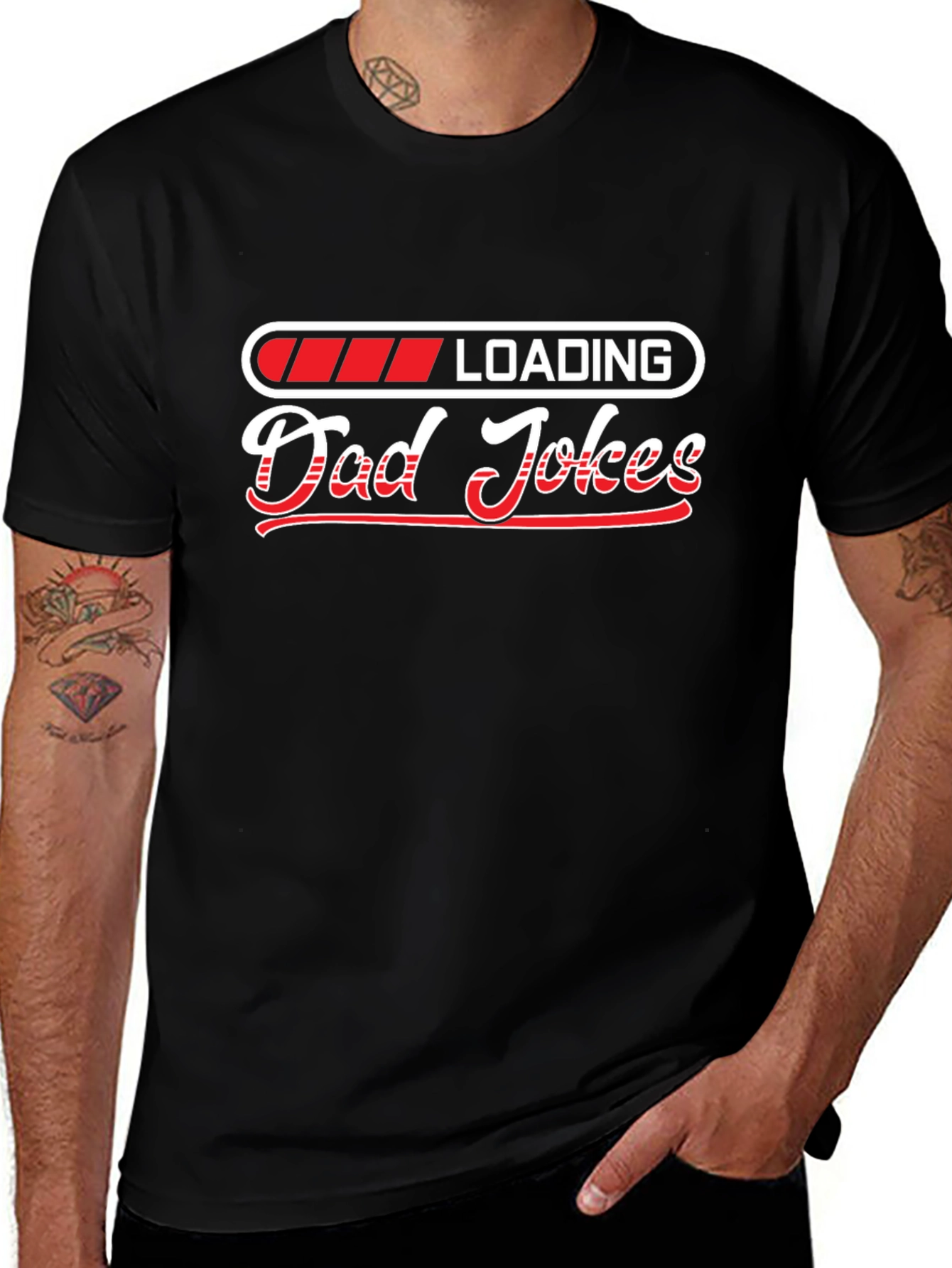 Dad Jokes Loading T-Shirt - Funny Fathers Day Tee