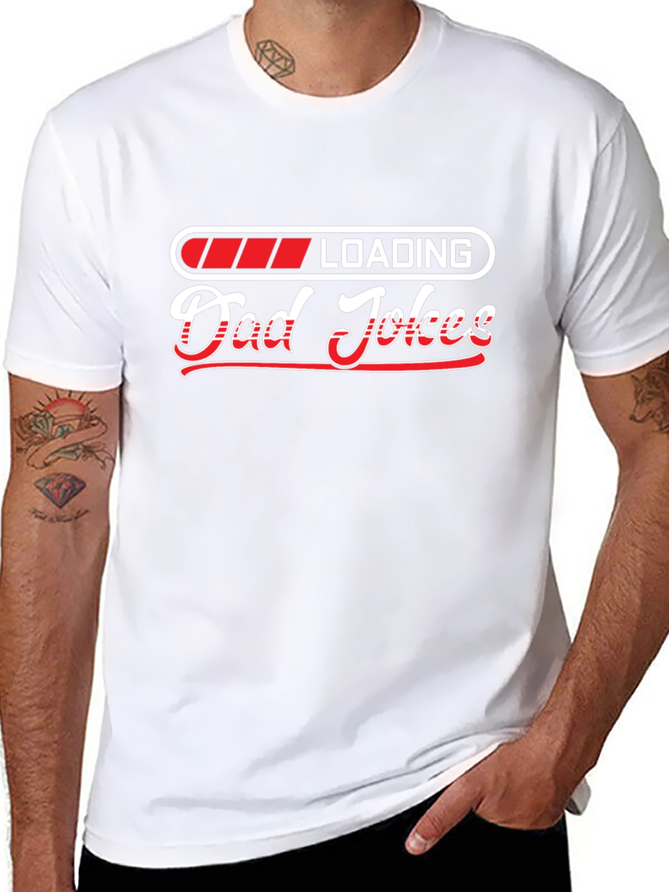 Dad Jokes Loading T-Shirt - Funny Fathers Day Tee