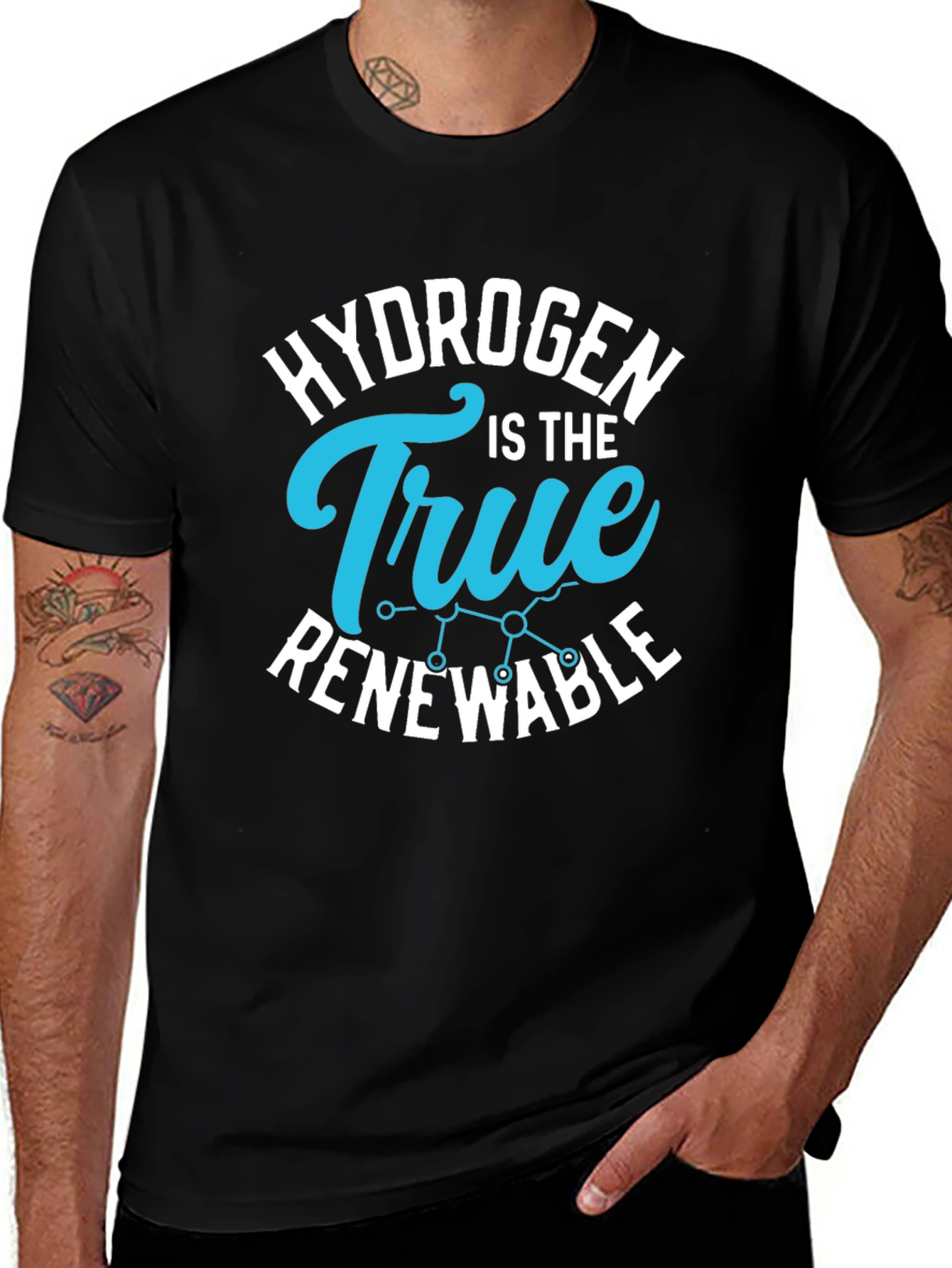 Hydrogen Renewable Energy Graphic T-Shirt