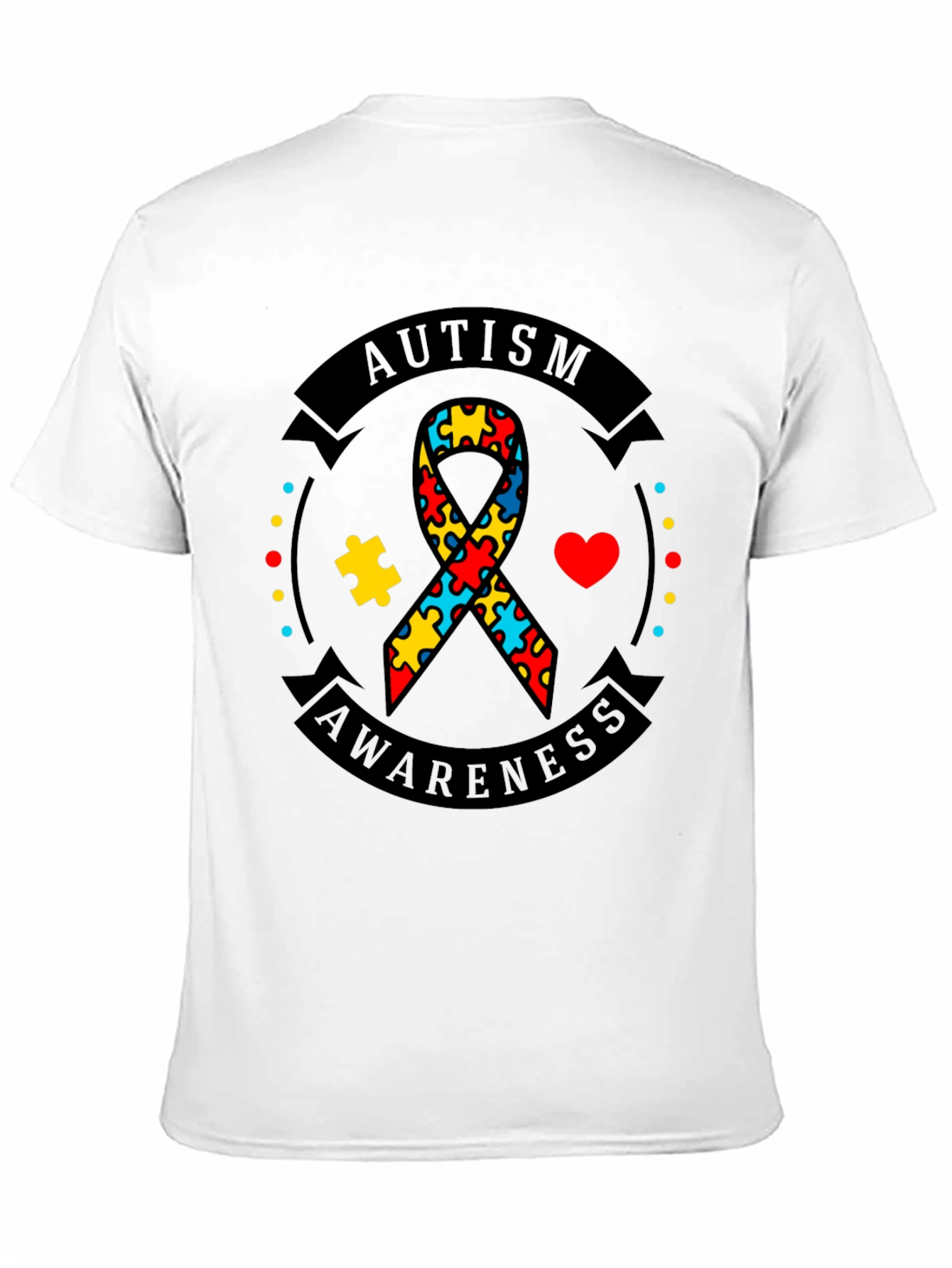 Autism Awareness Ribbon Graphic Tee