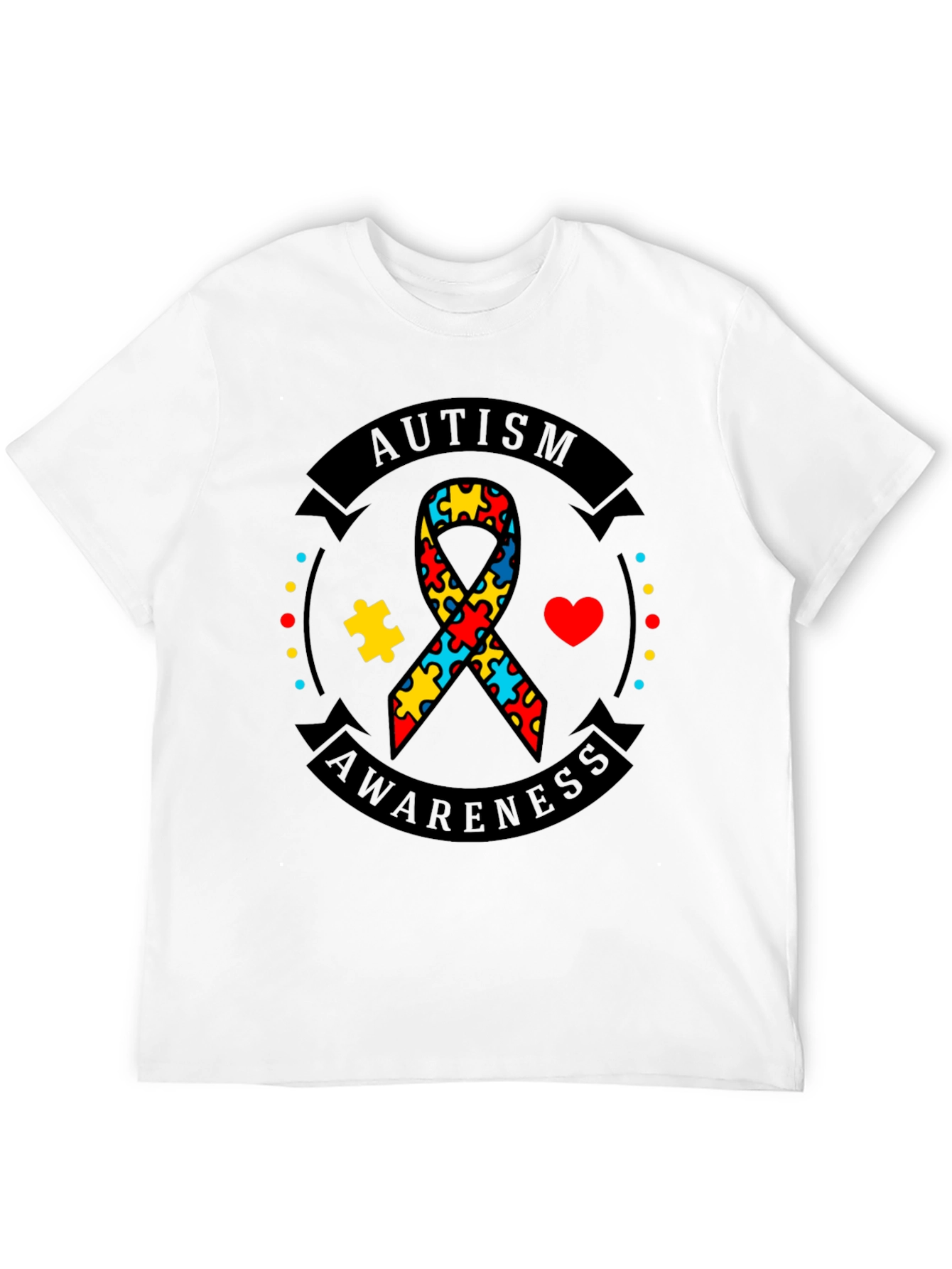 Autism Awareness Ribbon Graphic Tee