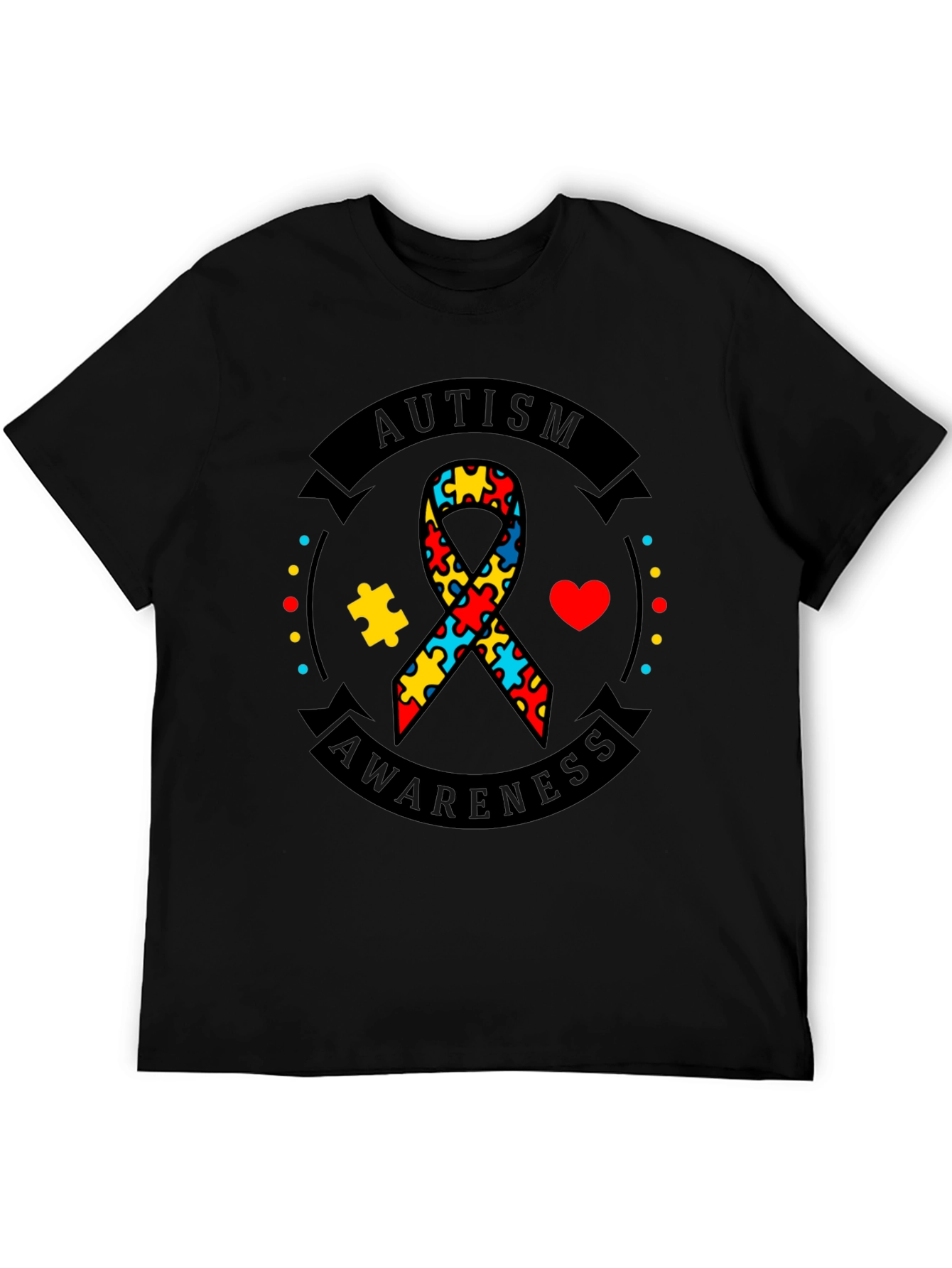 Autism Awareness Ribbon Graphic Tee