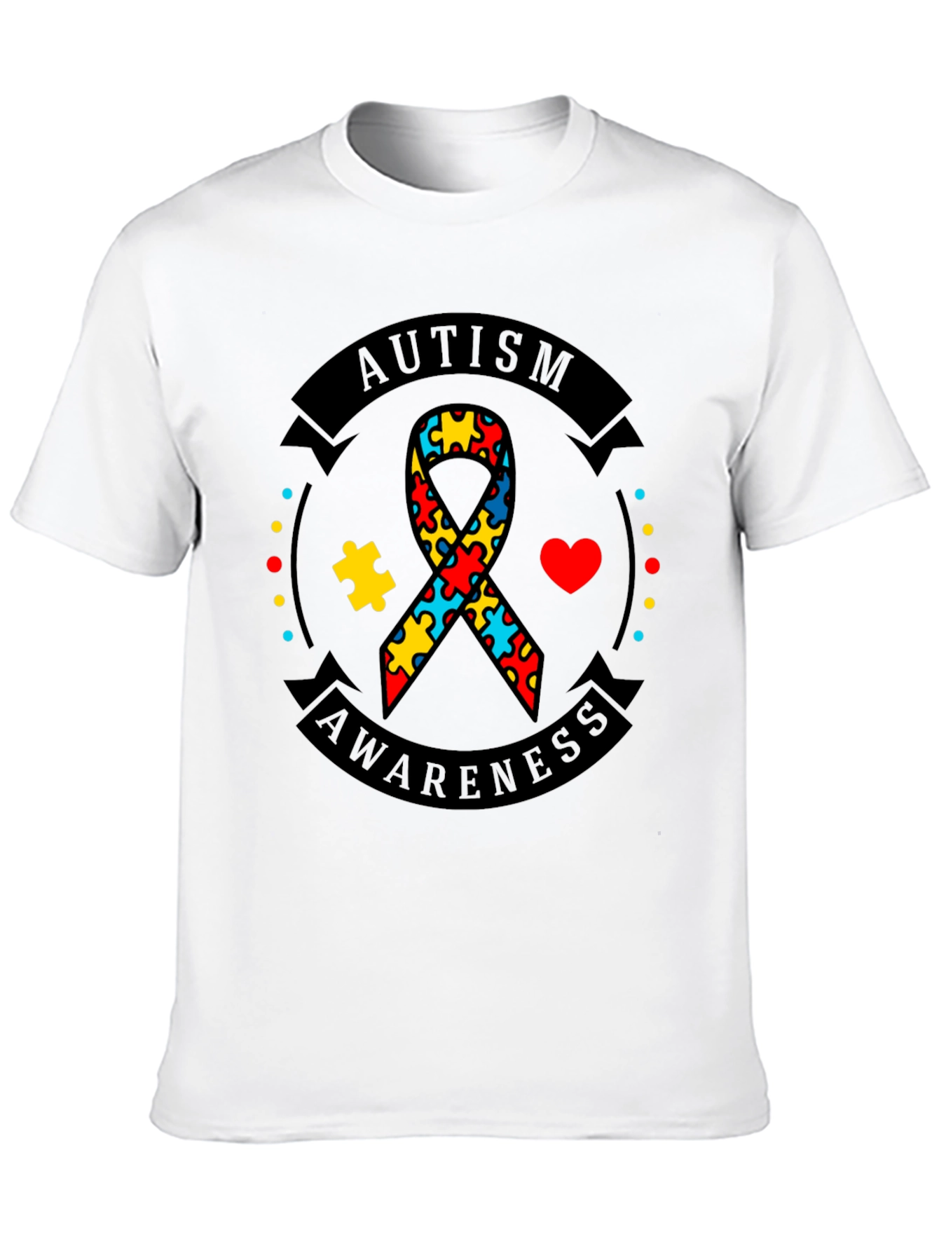 Autism Awareness Ribbon Graphic Tee
