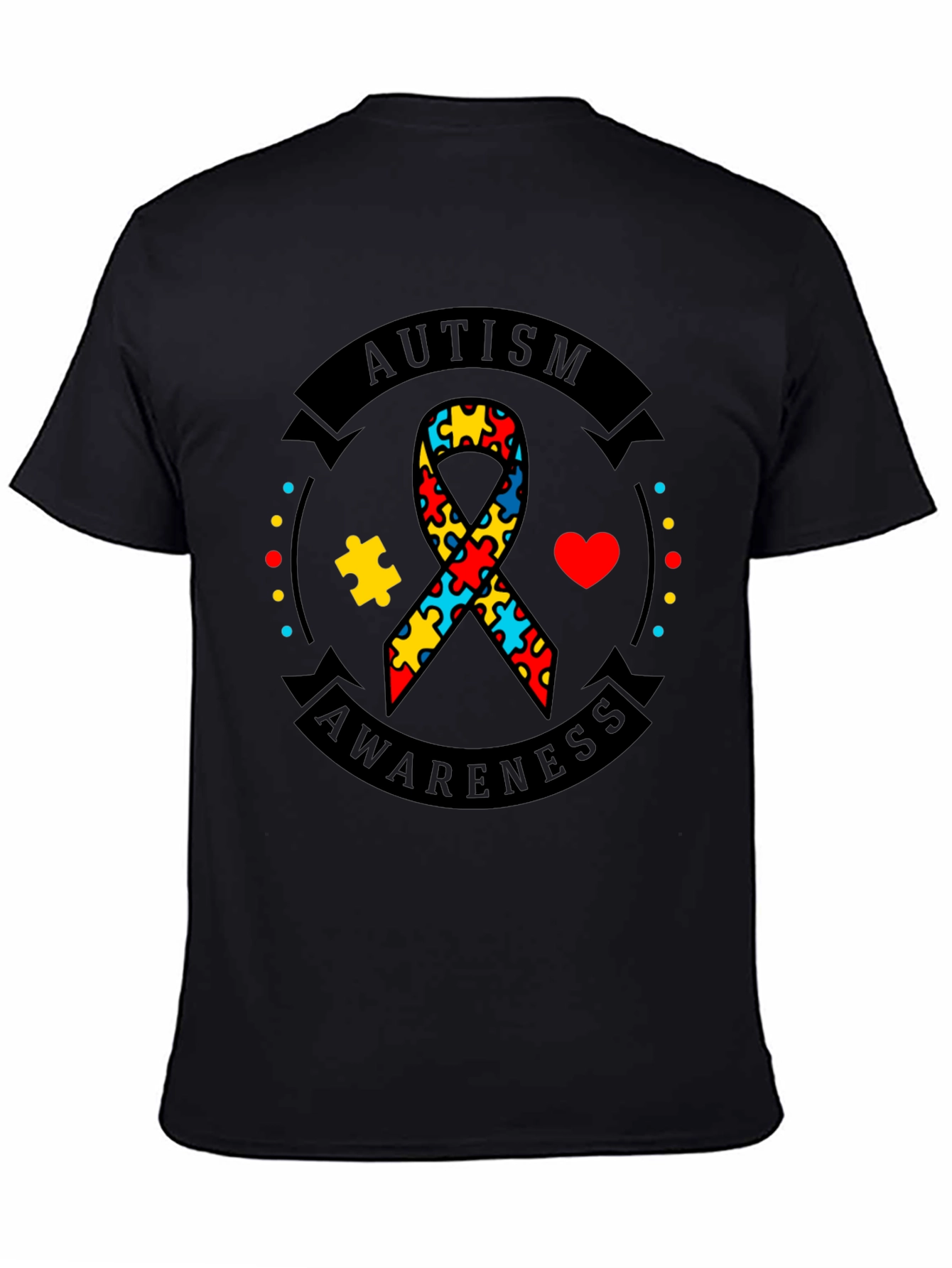Autism Awareness Ribbon Graphic Tee