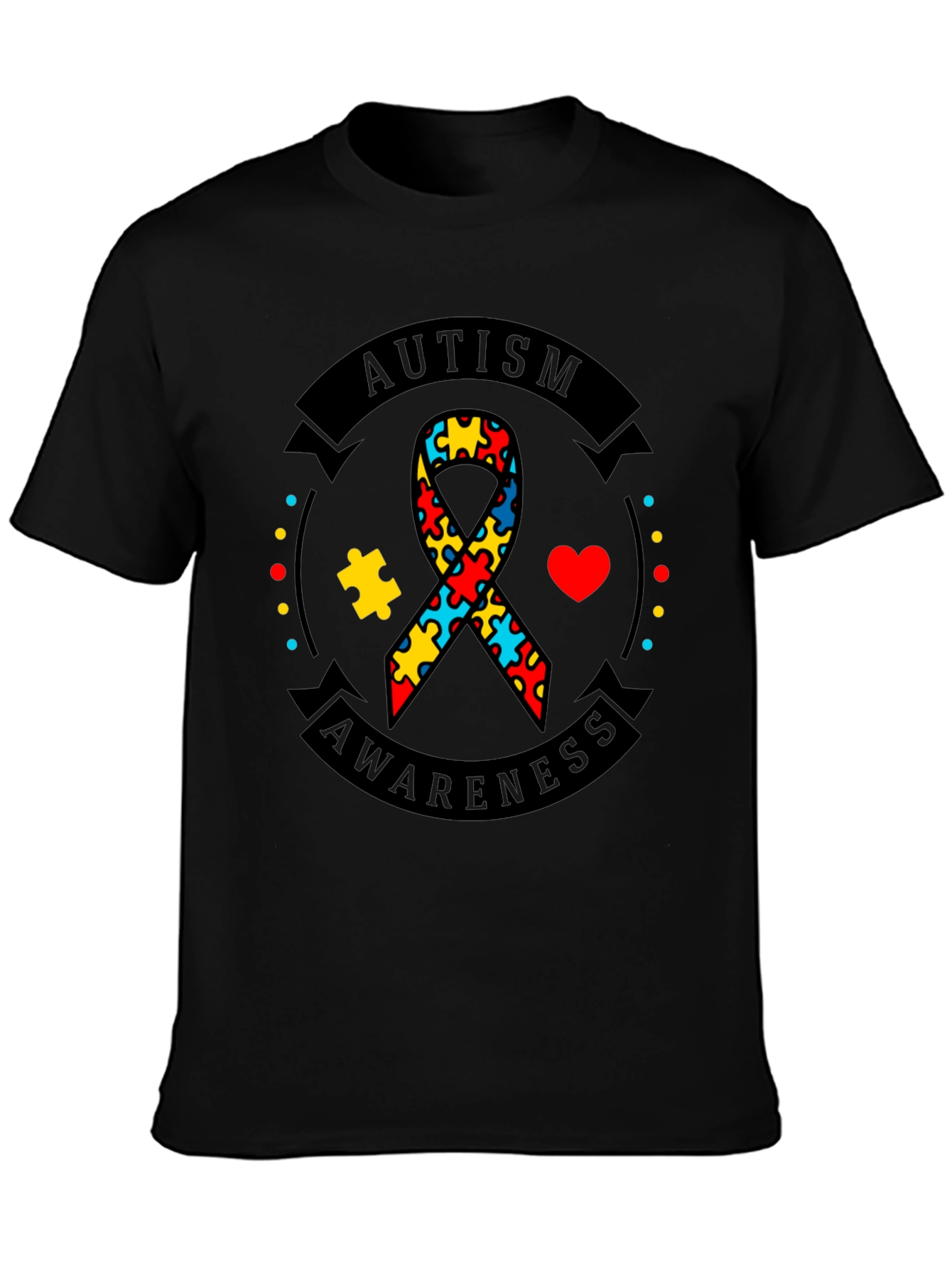 Autism Awareness Ribbon Graphic Tee