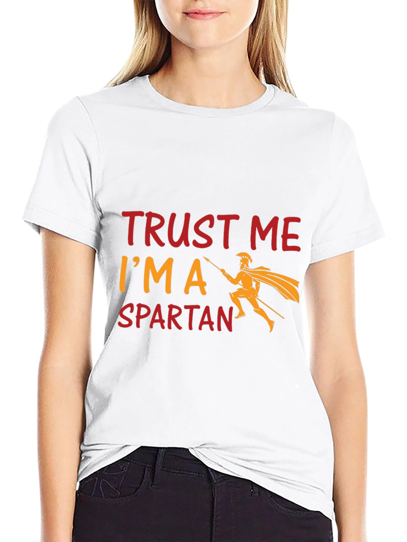 Trust Me Im a Spartan Black T-Shirt