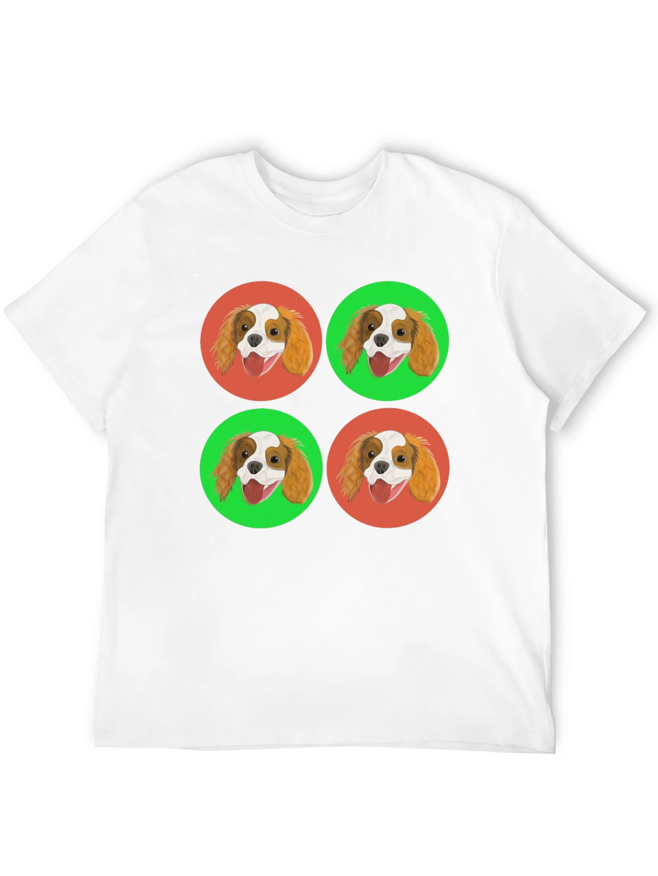 Cavalier King Charles Spaniel Pop Art Black T-Shirt