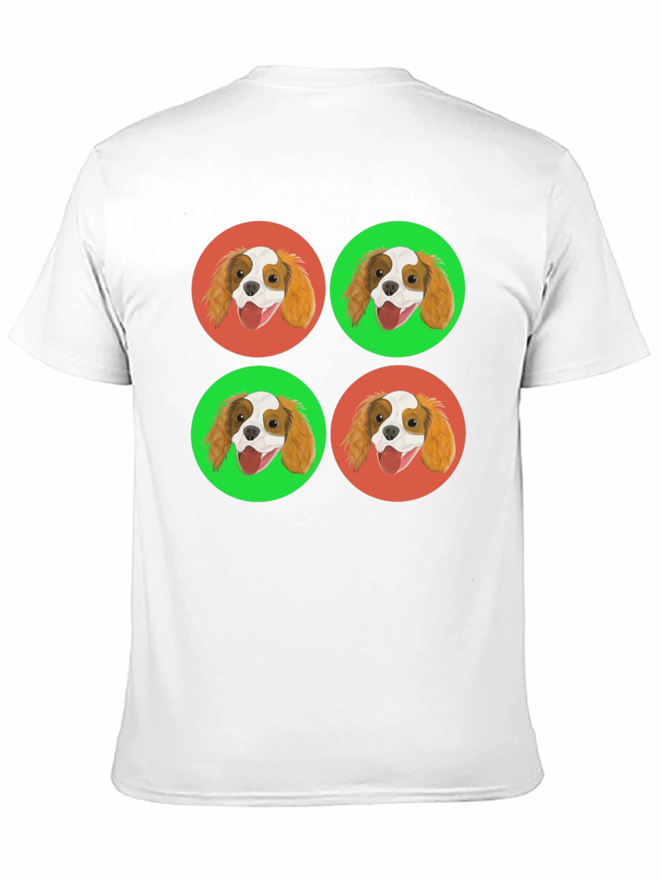 Cavalier King Charles Spaniel Pop Art Black T-Shirt