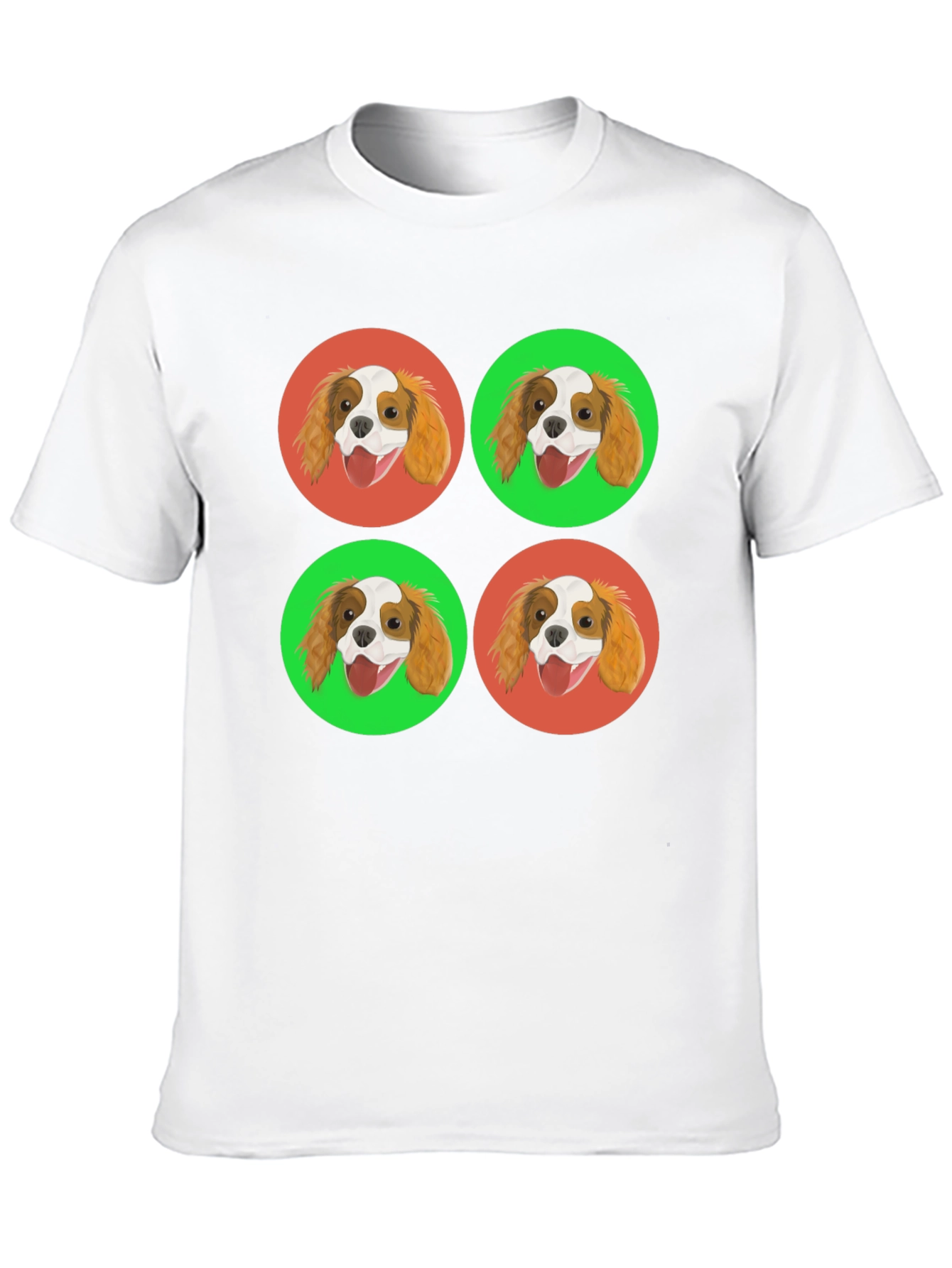 Cavalier King Charles Spaniel Pop Art Black T-Shirt