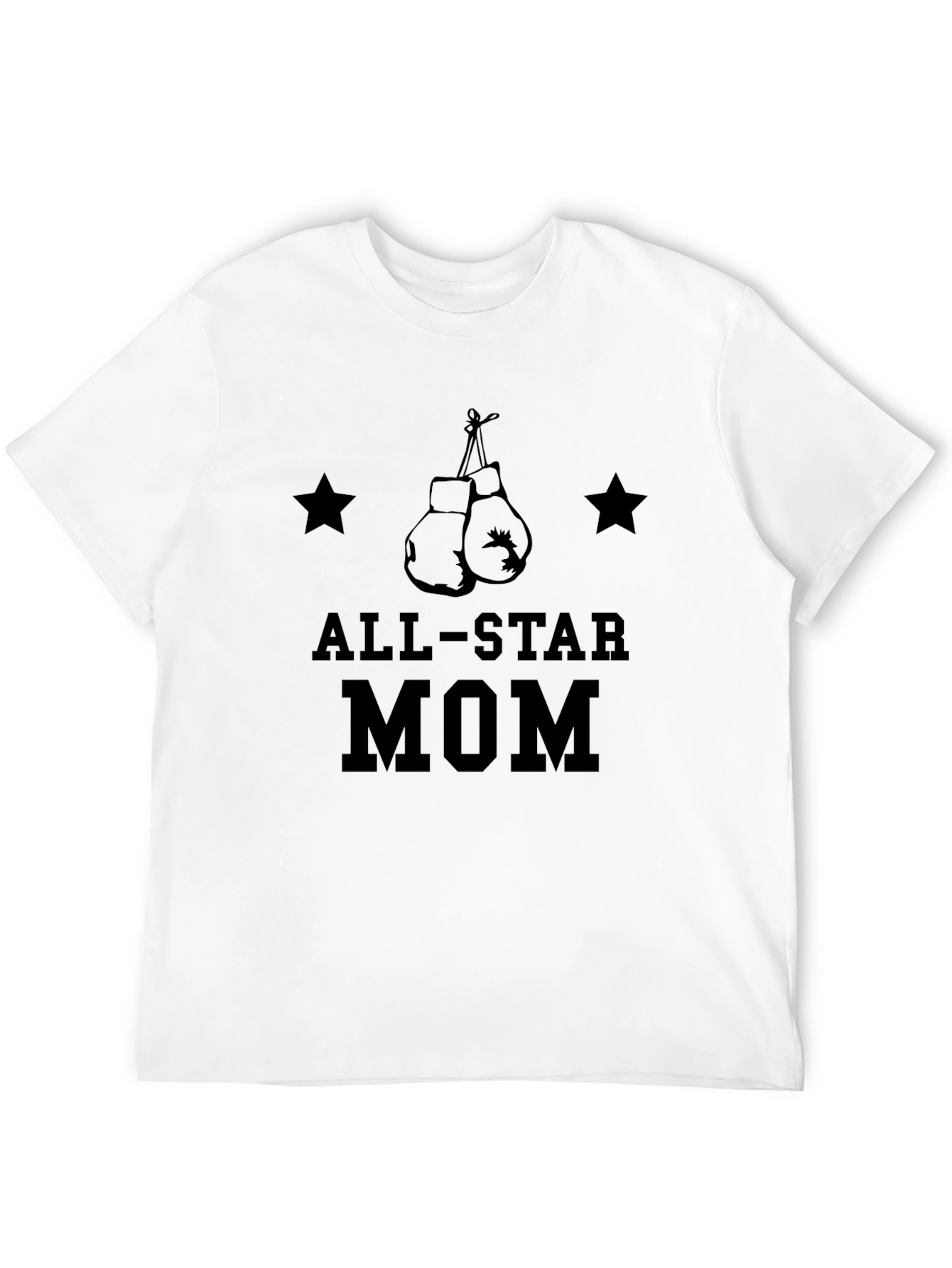 All-Star Mom Graphic Tee - Boxing Gloves Design