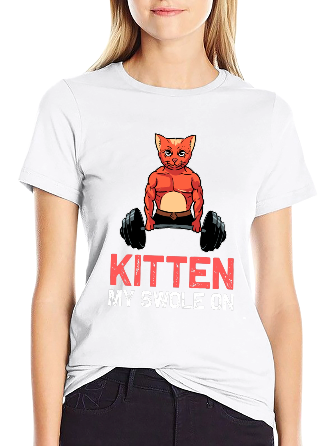 Kitten My Swol On Graphic T-Shirt