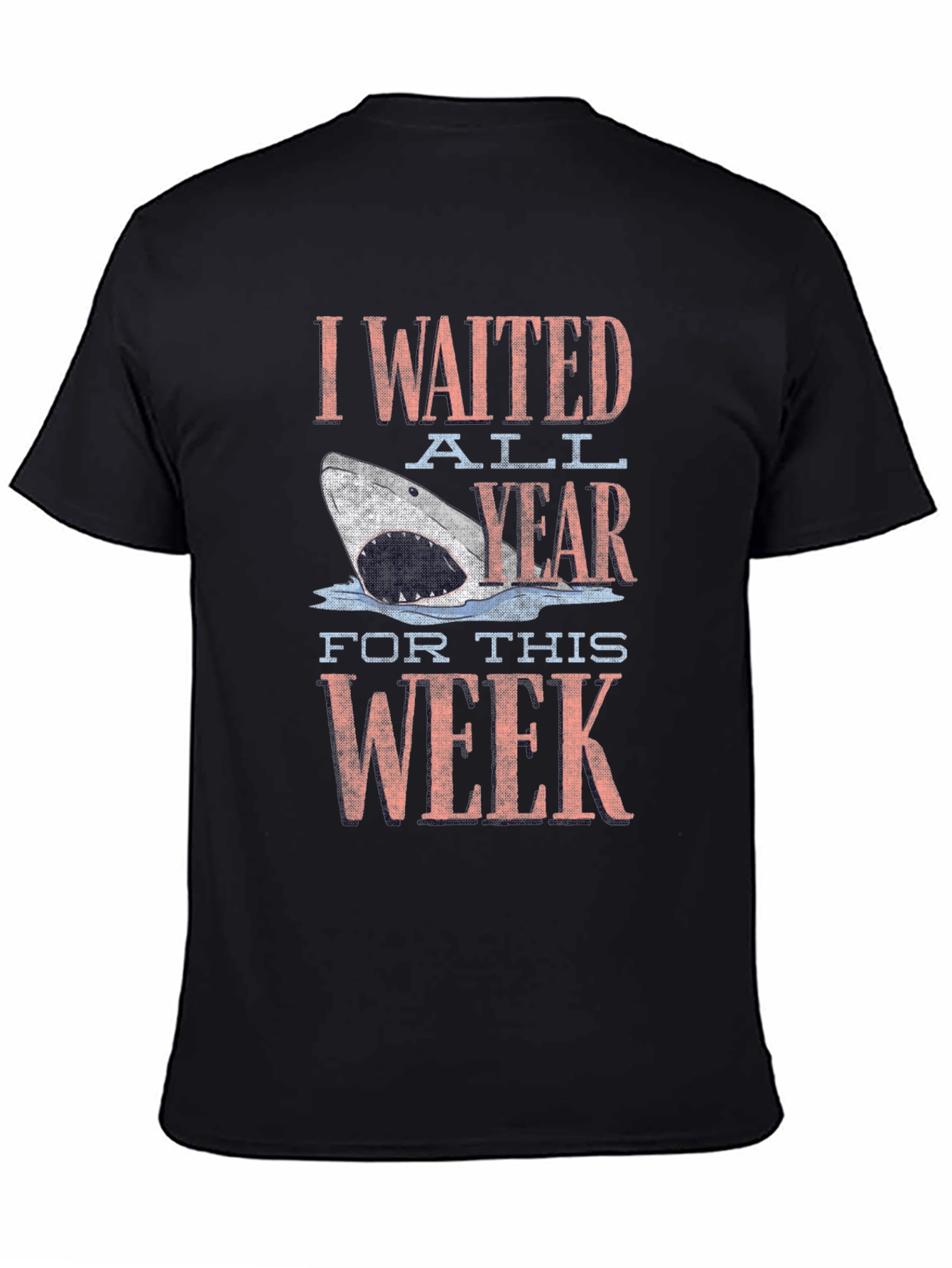 Shark Week Mens Black Graphic T-Shirt
